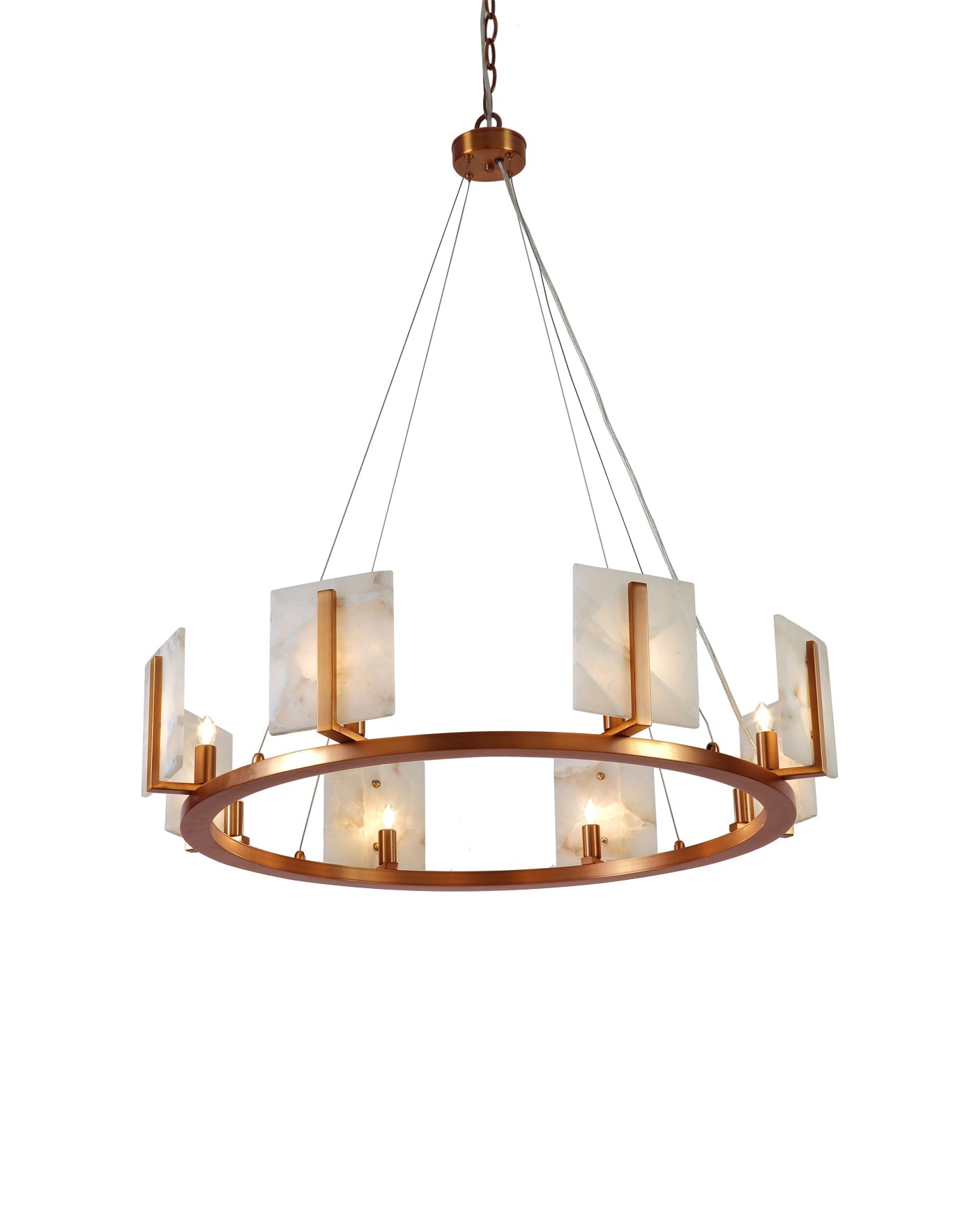 Large Halo Chandelier - Modern Crystal Ceiling Light Fixture for Dining Room, Living Room & Bedroom | Elegant Lighting for Home Decor & Wedding Events