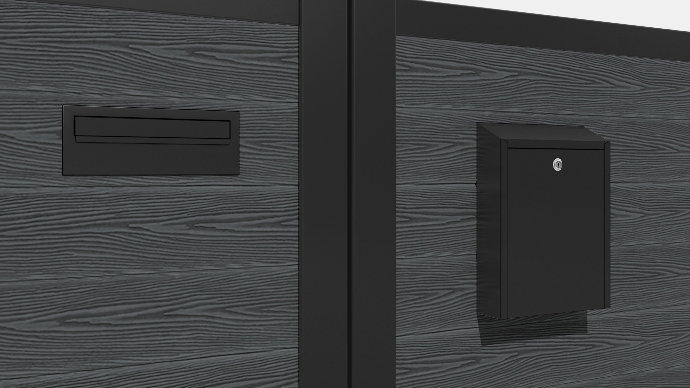 Classic Habitat Pedestrian Gate - Dark Grey Steel Garden Fence Gate for Backyard, Front Yard, and Driveway Security | Weather-Resistant & Durable Outdoor Entry Solution
