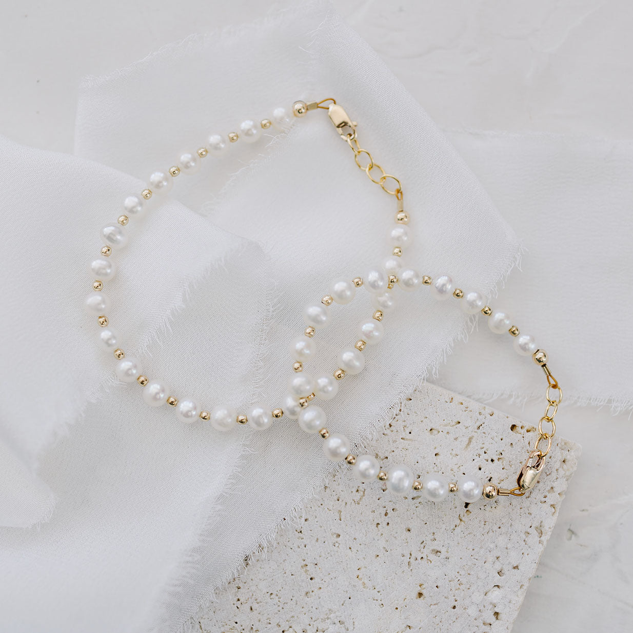 Elegant Pearl Bracelet for Women - Handmade Freshwater Pearl Jewelry Gift for Her - Perfect for Weddings, Parties & Special Occasions