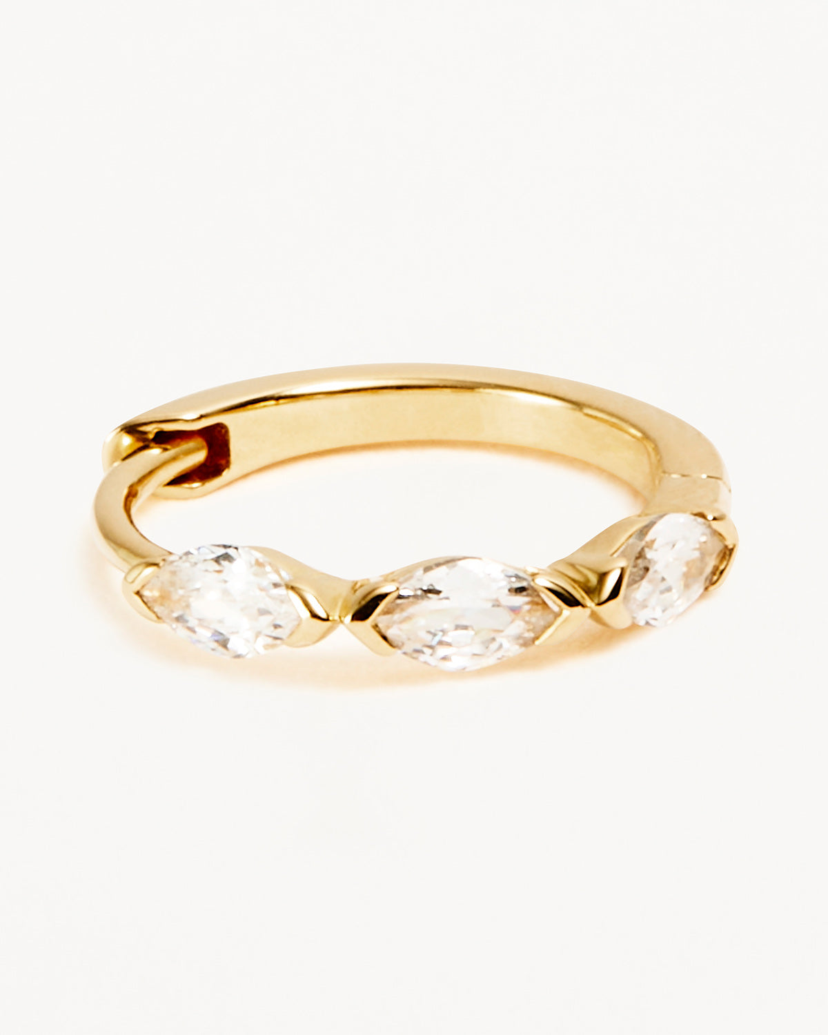 14K Solid Gold Sunlit Petals Lab Grown Diamond Hoop Earrings for Women - Sparkling Everyday Jewelry & Special Occasion Gift