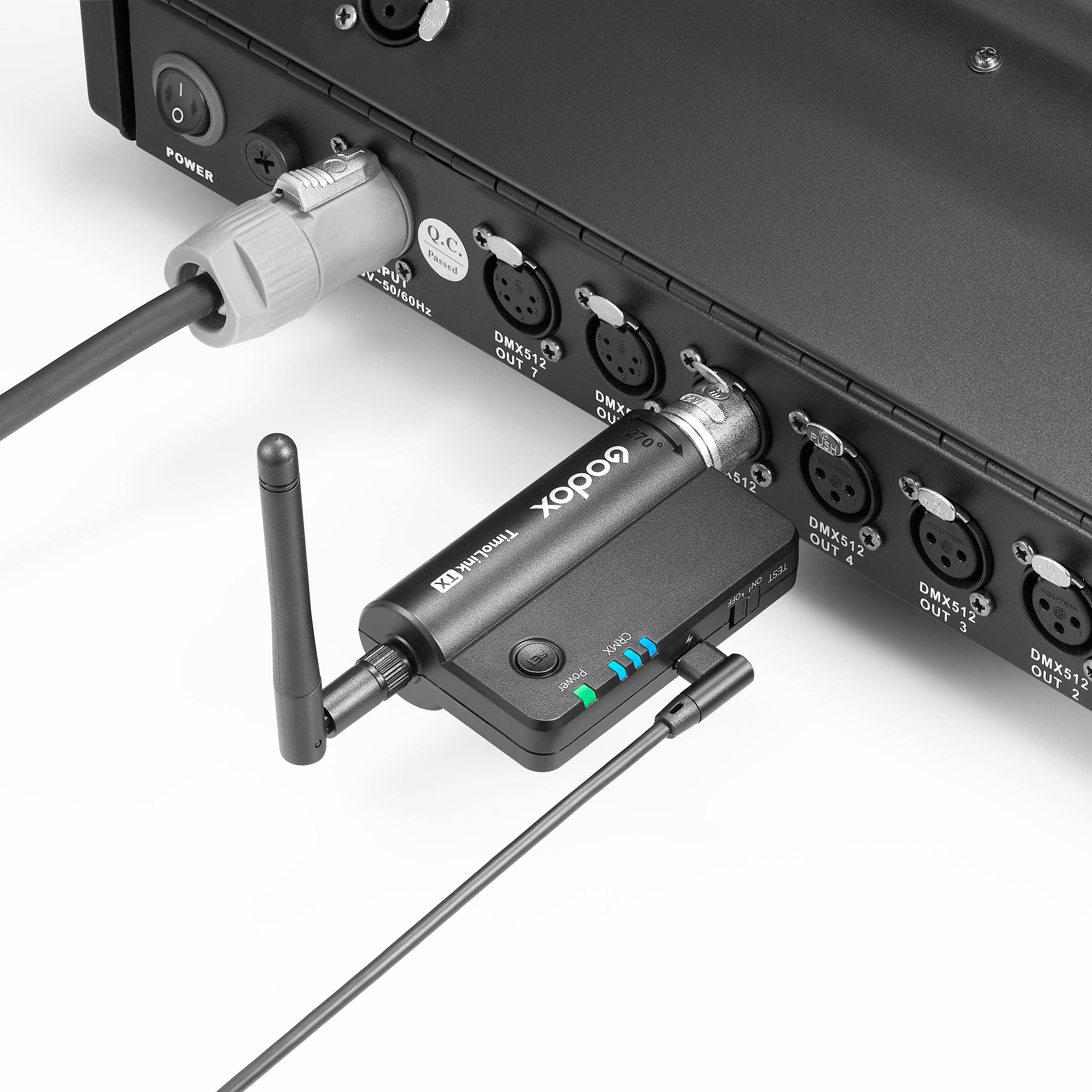 TimoLink TX Wireless DMX Transmitter for Stage Lighting - Professional DMX512 Controller with Long Range & Stable Signal for DJ, Theater, and Live Events