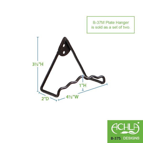 2 Pack Plate Wall Hangers - Decorative Plate Display Hooks for Kitchen, Dining Room & Wall Decor - Perfect for Hanging Plates, Platters & Decorative Dishes