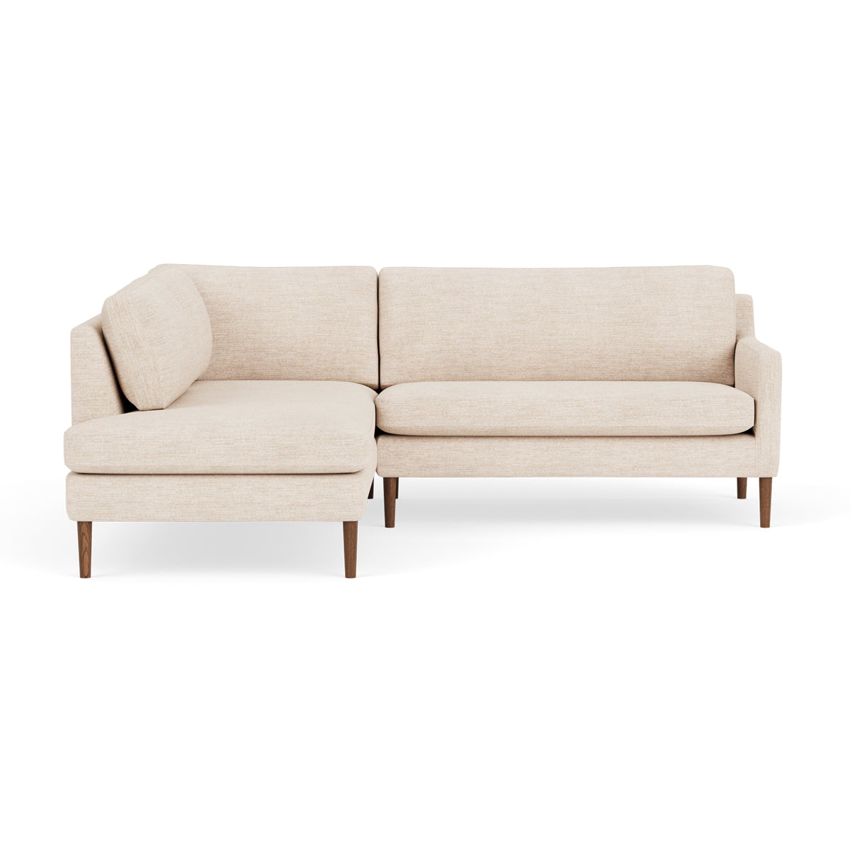 Astha Fabric Left Corner Sofa - Modern L-Shaped Sectional Couch for Living Room, Lounge & Small Spaces | Comfortable Home Furniture for Relaxing & Entertaining