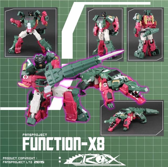 Fansproject Function X 8 Crox X 08 Transformers Action Figure Toy - Collectible Robot Model for Display & Play | Perfect Gift for Fans & Collectors