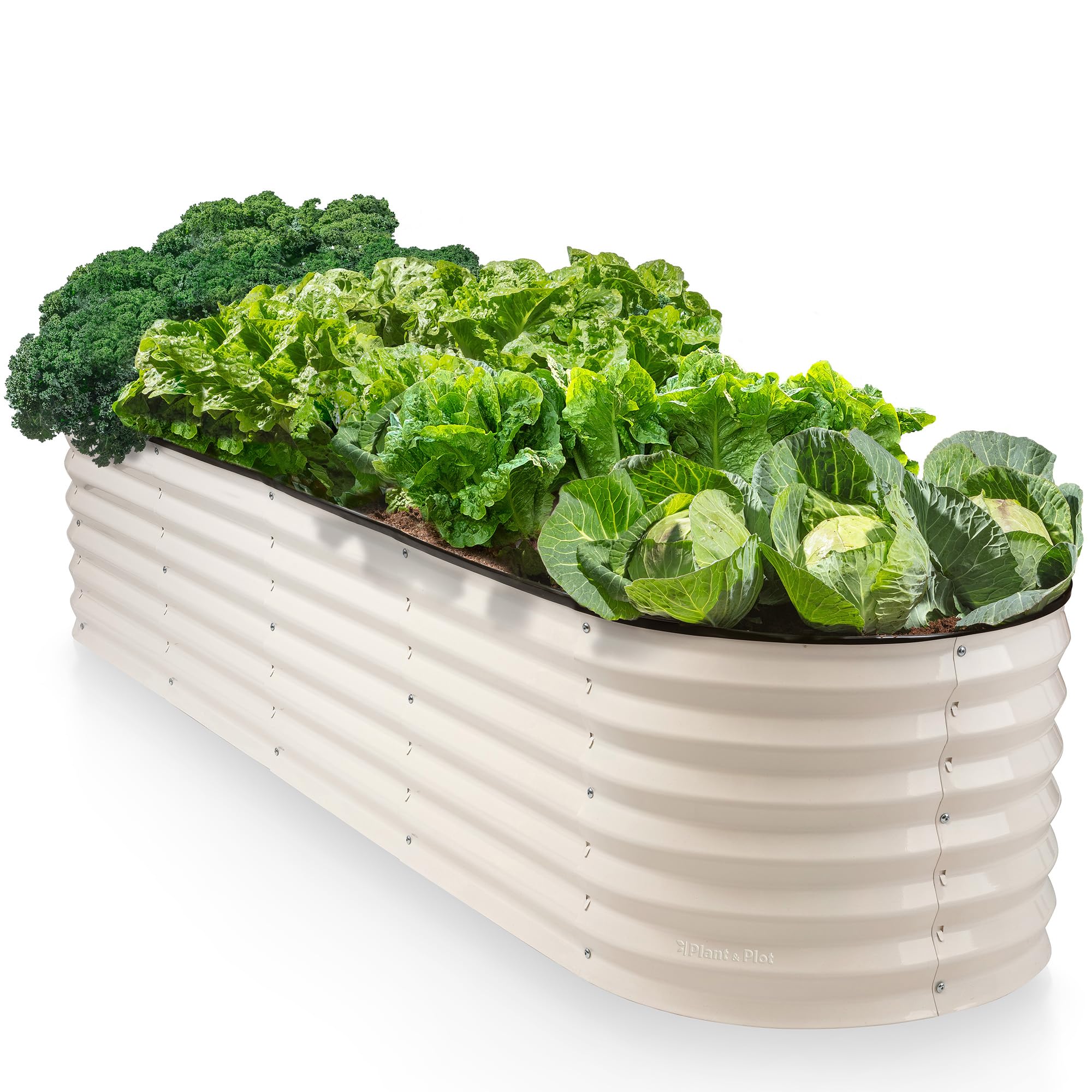 9-in-1 Galvanized Steel Raised Garden Bed Kit - 8×2×1.5 ft Modular Planter Box for Vegetables, Flowers & Herbs - 18