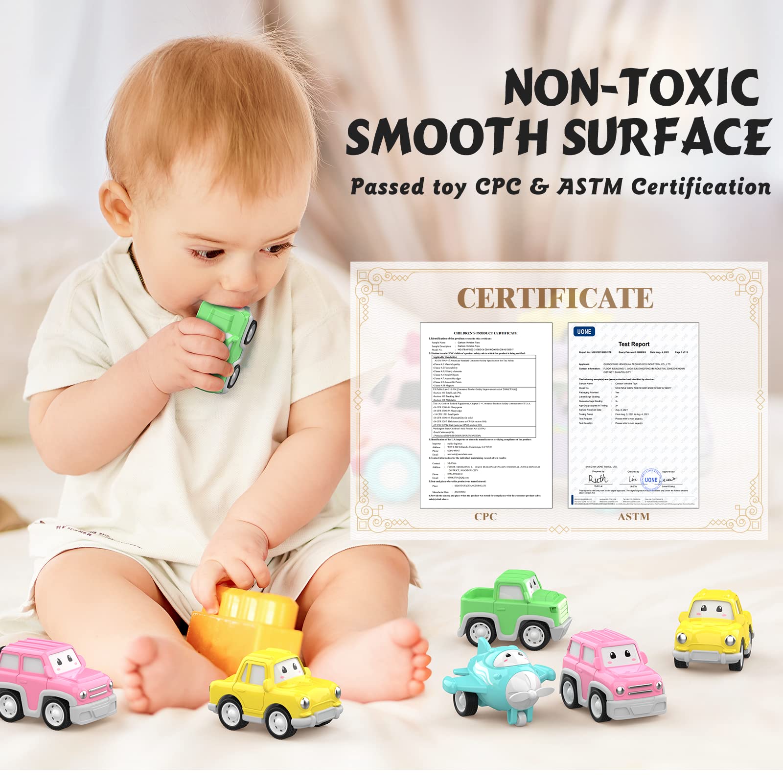 **5-in-1 Friction Power Toy Truck with Lights & Sounds - Best Gift for 1, 2, 3 Year Old Girls - Fun Learning & Pretend Play for Toddlers (Pink)**    *(Perfect for Birthday Gifts, Indoor Play, and Early Childhood Development)*