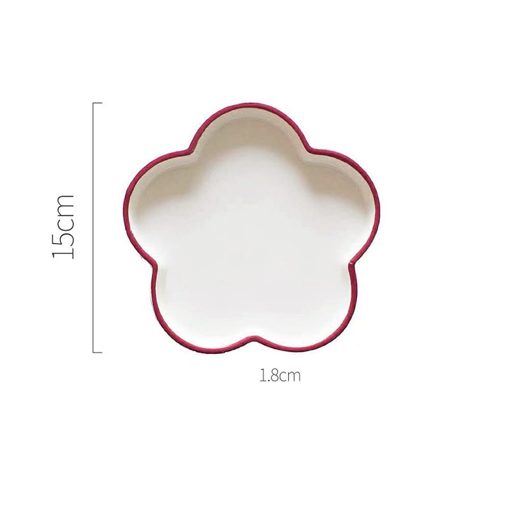 Creative Ceramic Plates - Flower-Shaped Bread & Snack Tray for Breakfast, Desserts, and Party Serving | Elegant Dishware for Home Dining, Afternoon Tea, and Special Occasions