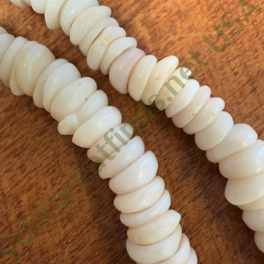 Vintage Natural Hawaiian Puka Shell Choker Necklace 15