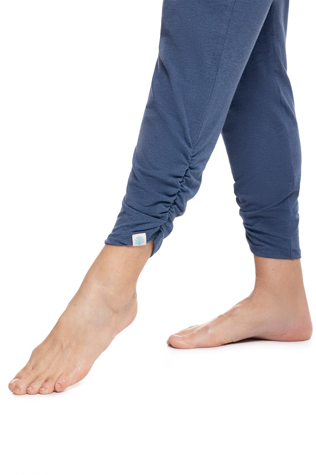 Coolibar UPF 50+ Women's Sun Protective Café Ruche Pants - Lightweight Travel & Outdoor Hiking Pants for Summer Beach Vacations