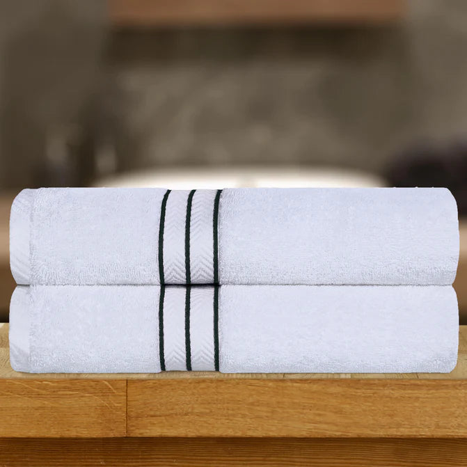 Premium Turkish Cotton Ultra Plush 2-Piece Bath Towel Set - Super Absorbent & Soft Luxury Bath Sheets for Spa, Hotel & Home Use