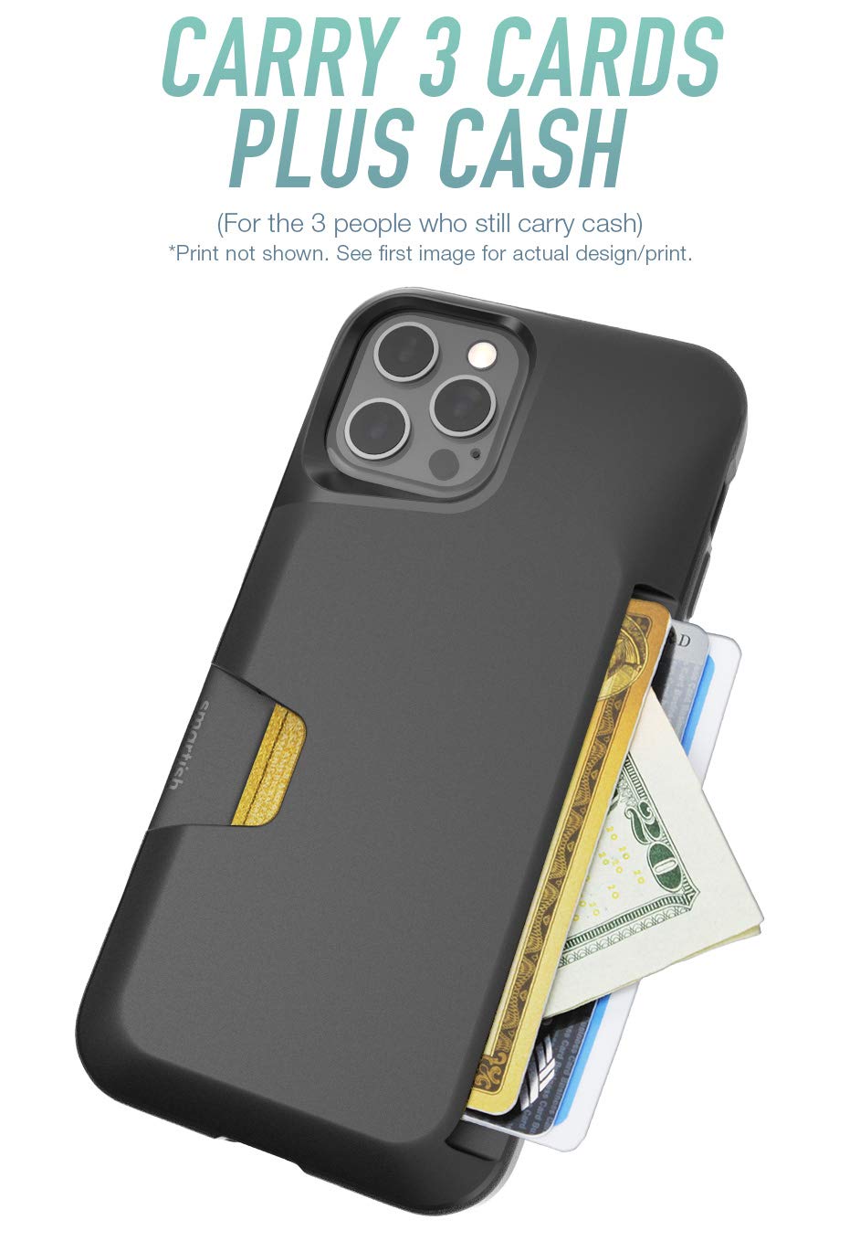 Smartish Lime Time Slim Protective Wallet Case for iPhone 12/12 Pro - Credit Card Holder with Hidden Slot & Drop Tested Protection | Perfect for Everyday Use, Travel & Secure Card Storage
