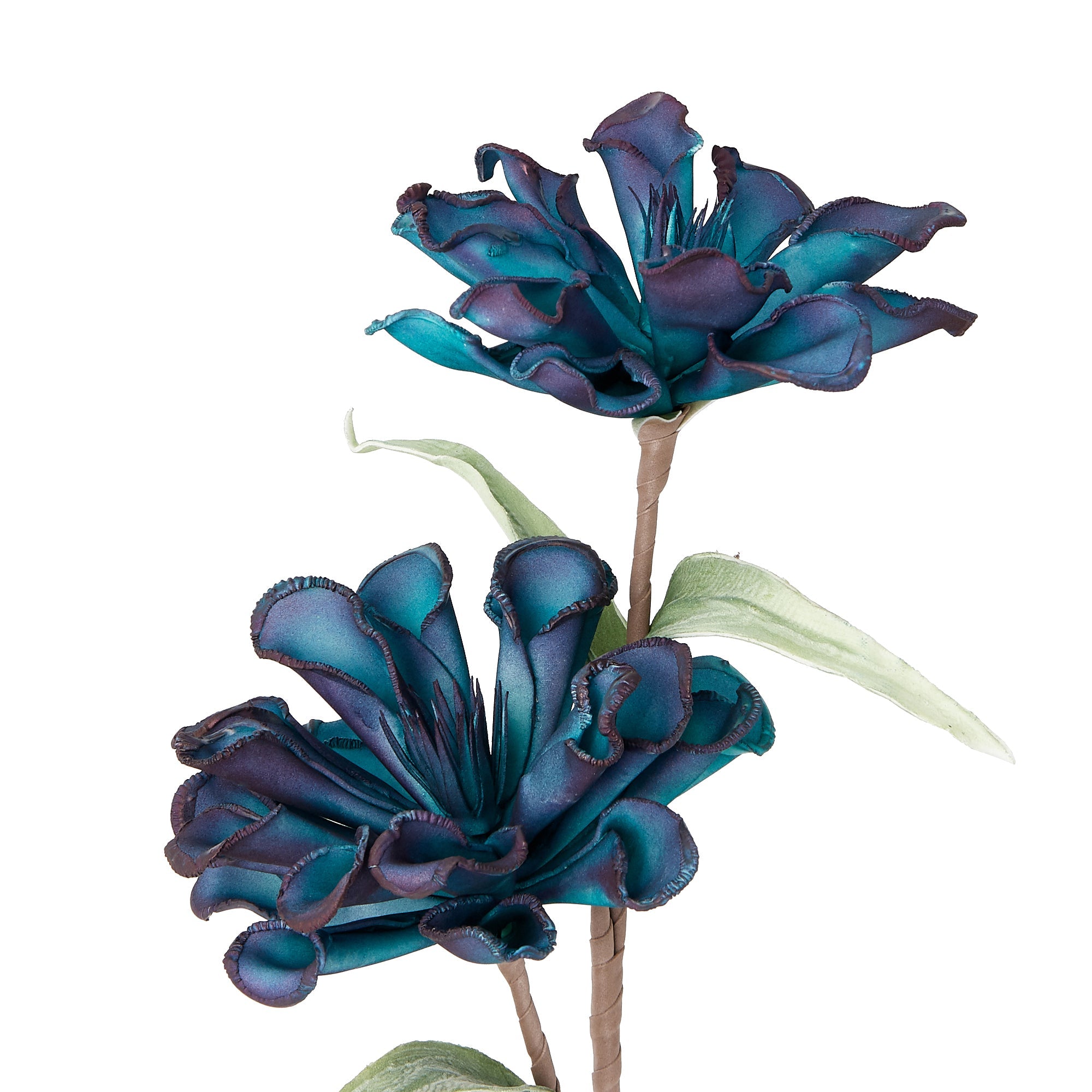 Blue Artificial Flower Plant - Realistic Home & Office Decor for Weddings, Parties & Events