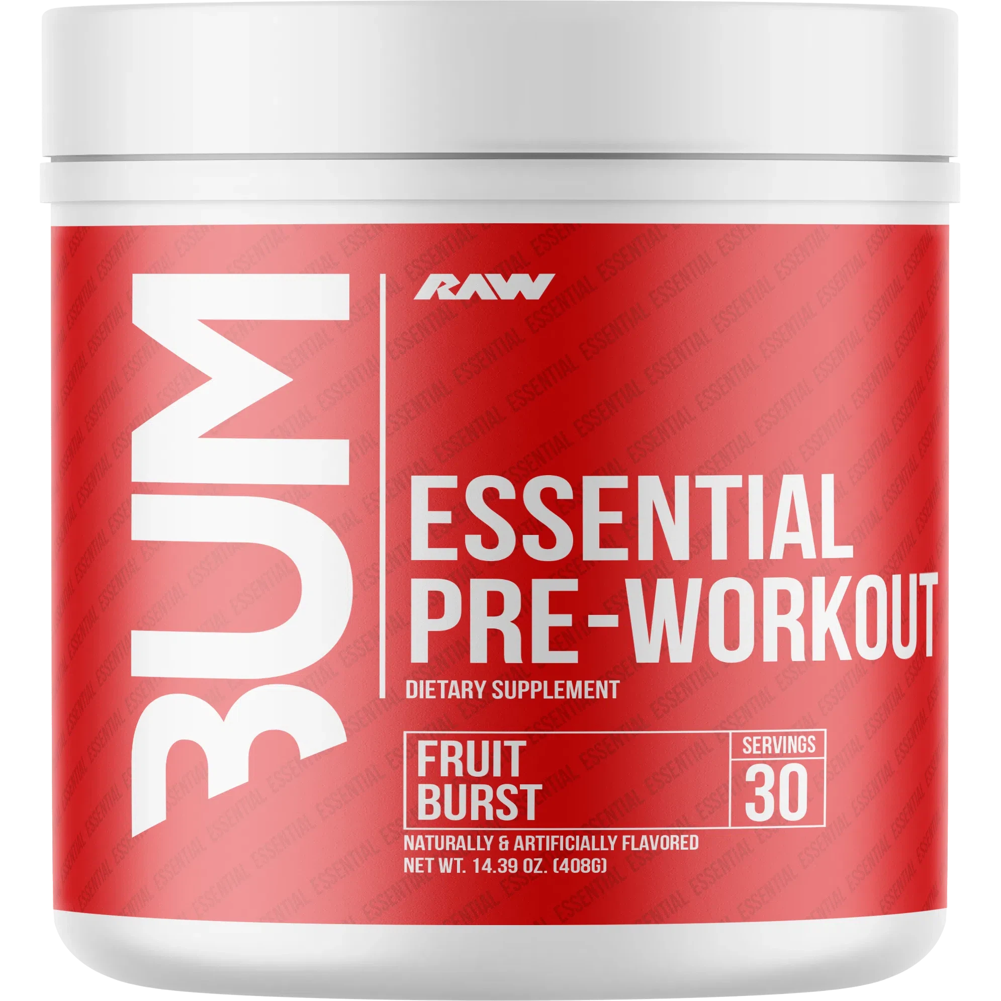 RAW Nutrition CBUM Essential Pre Workout Powder - Premium Energy & Focus Supplement for Gym, Bodybuilding & Fitness Training - Boost Performance & Endurance for Intense Workouts