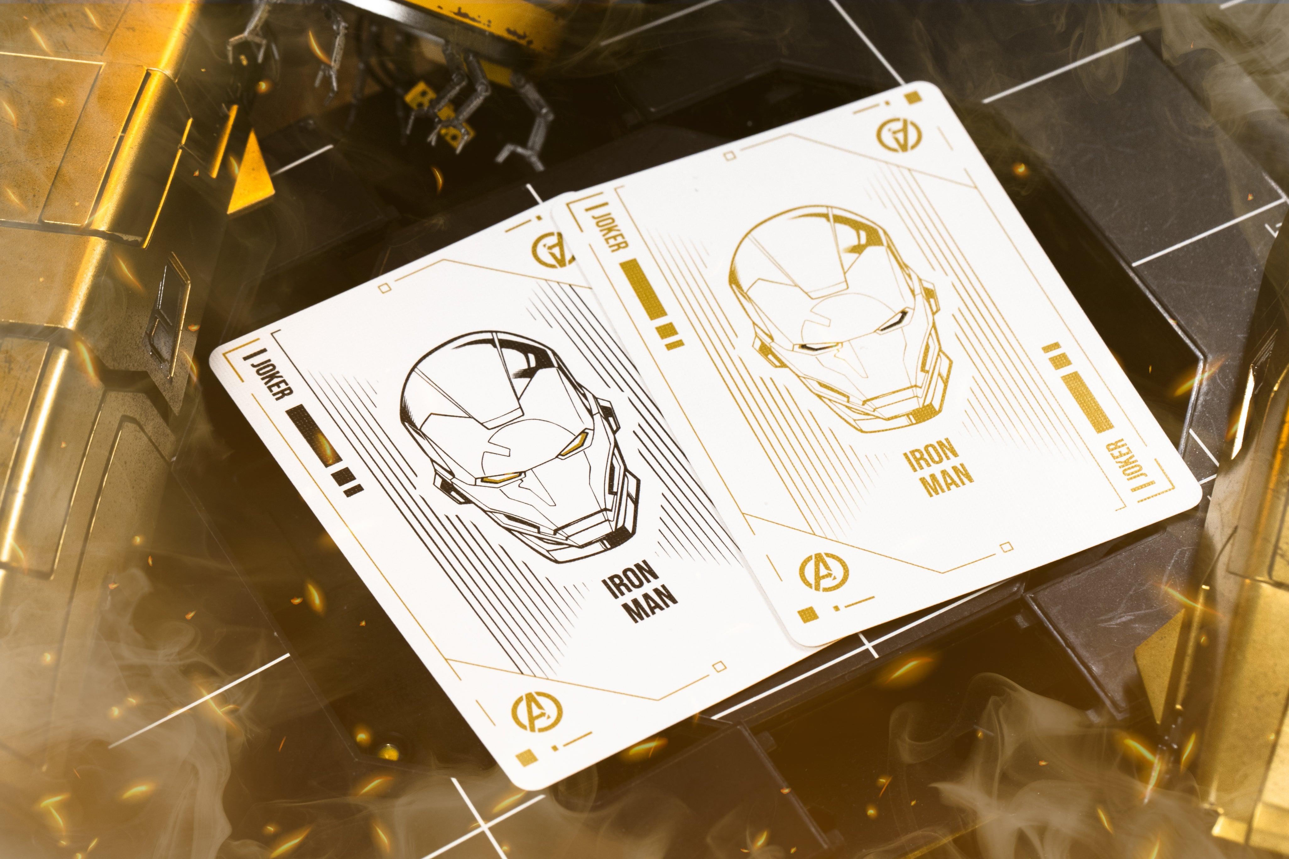 Iron Man MK 21 Gold Foil Playing Cards - Premium Collectible Marvel Superhero Poker Cards for Game Nights, Gifts & Collectors