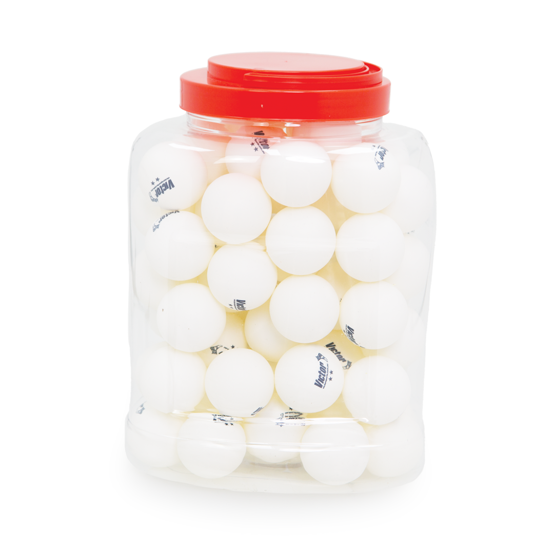 Victor Table Tennis Balls - 60-Pack Premium Competition Ping Pong Balls | Perfect for Tournaments, Training & Home Recreation