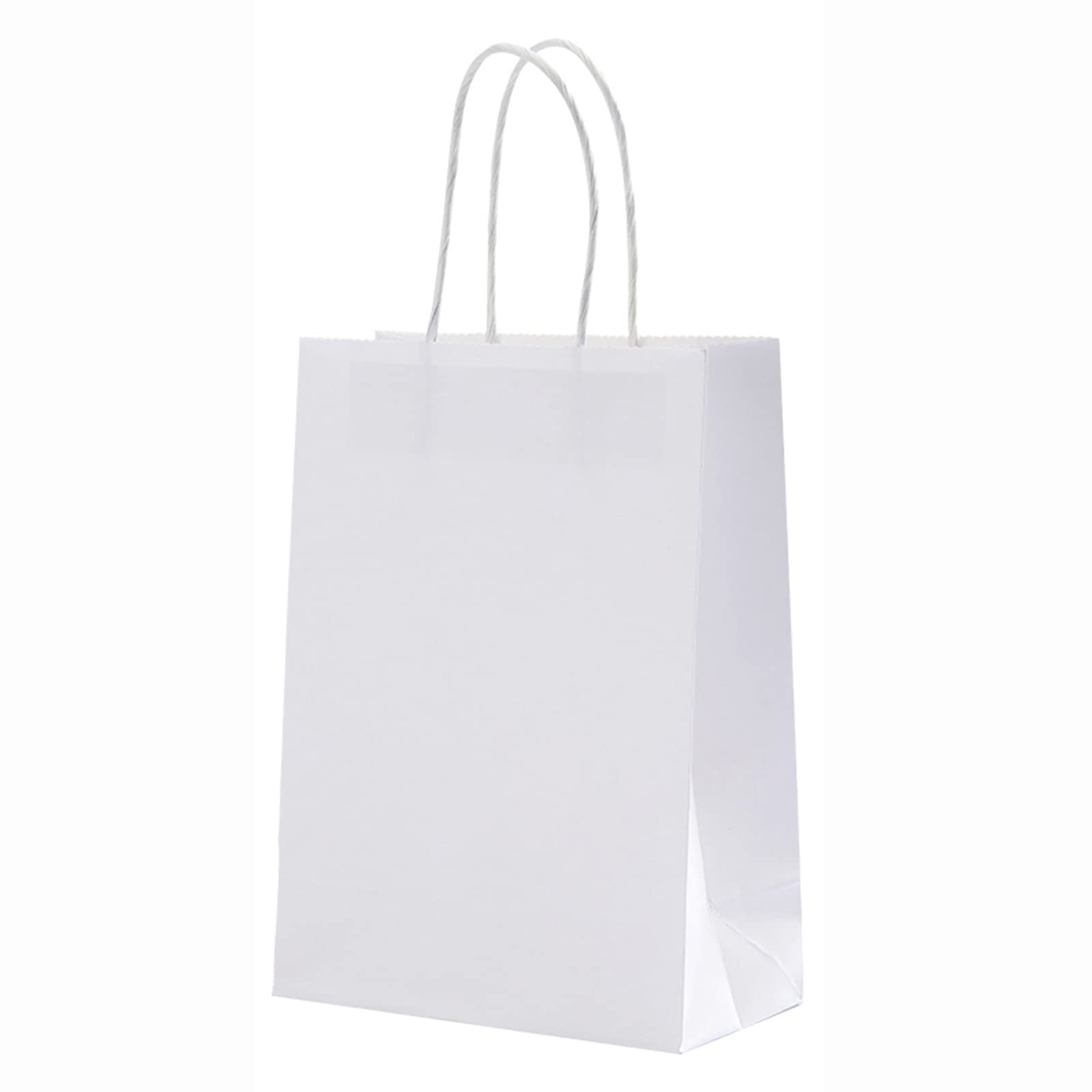100 Pcs Brown Kraft Paper Bags with Handles - 8x4x11 Inch Eco-Friendly Shopping Bags for Retail Stores, Restaurants, Takeout, Grocery, Bakery, Gift Wrapping & DIY Crafts | Perfect for Parties, Weddings & Farmers Markets