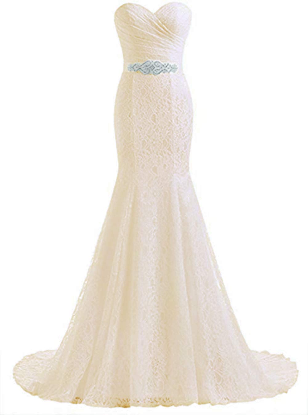 Elegant Lace Mermaid Wedding Dress for Women - Perfect for Bridal Ceremony, Beach Wedding & Formal Occasions