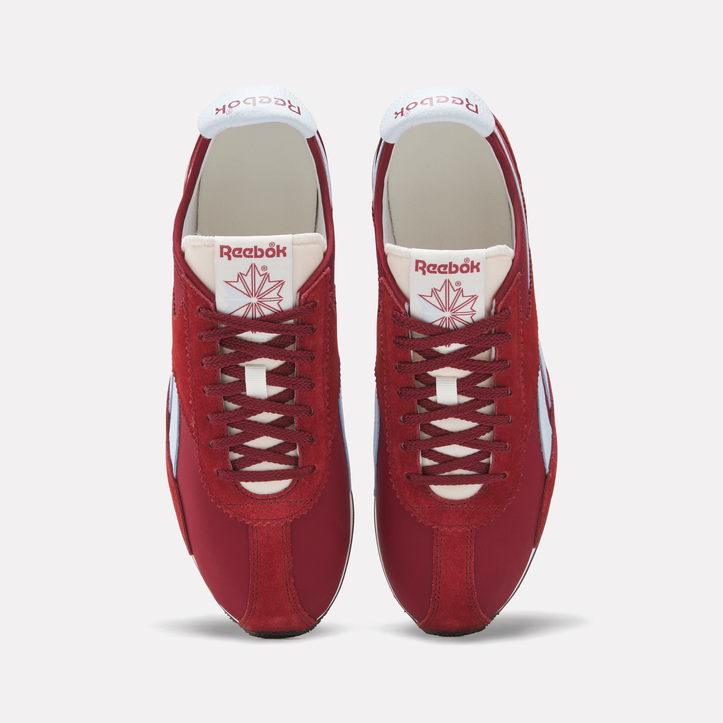 Reebok R400 Classic Running Shoes for Men & Women - Burgundy & Glass Blue - Lightweight & Comfortable for Jogging, Gym Workouts & Daily Wear