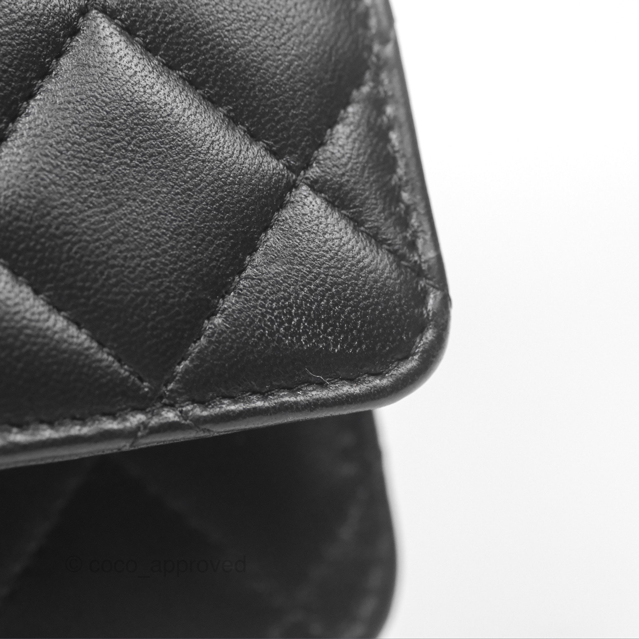 Chanel Camellia Handle WOC with Chain Black Lambskin 23K Gold-Tone Hardware Crossbody Bag - Perfect for Evening Events & Luxury Fashion Accessories
