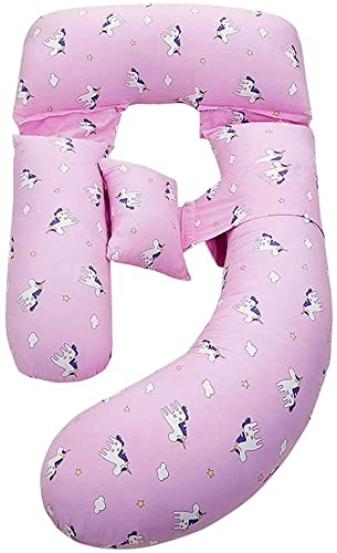 U-Shaped Maternity Pillow for Pregnant Women - Full Body Support Pregnancy Pillow with Removable Washable Cotton Cover - Perfect for Side Sleeping, Back Pain Relief & Comfort During Pregnancy