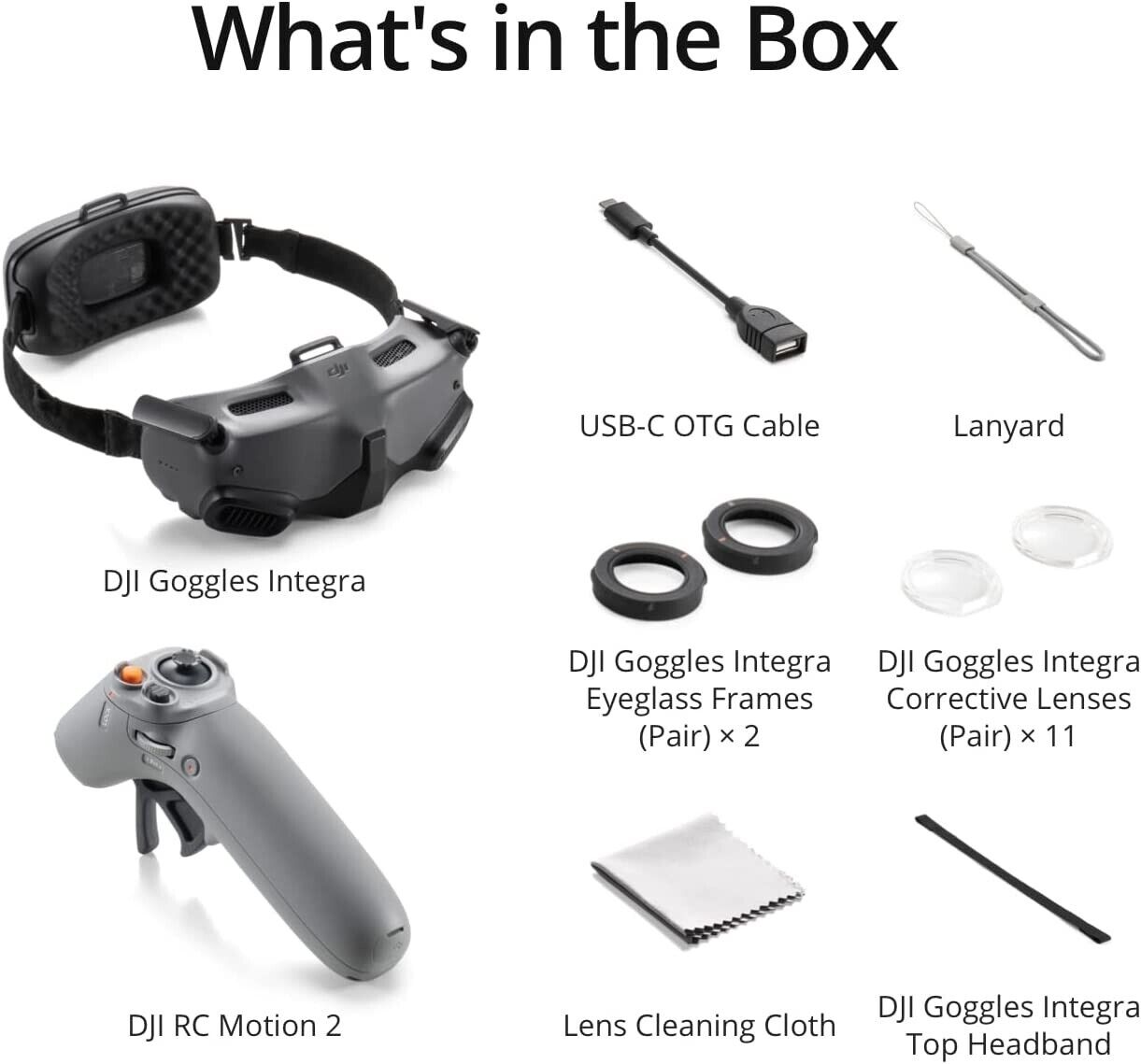 DJI Goggles Integra Motion Combo - FPV Drone Headset with HD Display & Low Latency for Immersive Flying Experience | Perfect for Racing, Aerial Photography & VR Exploration