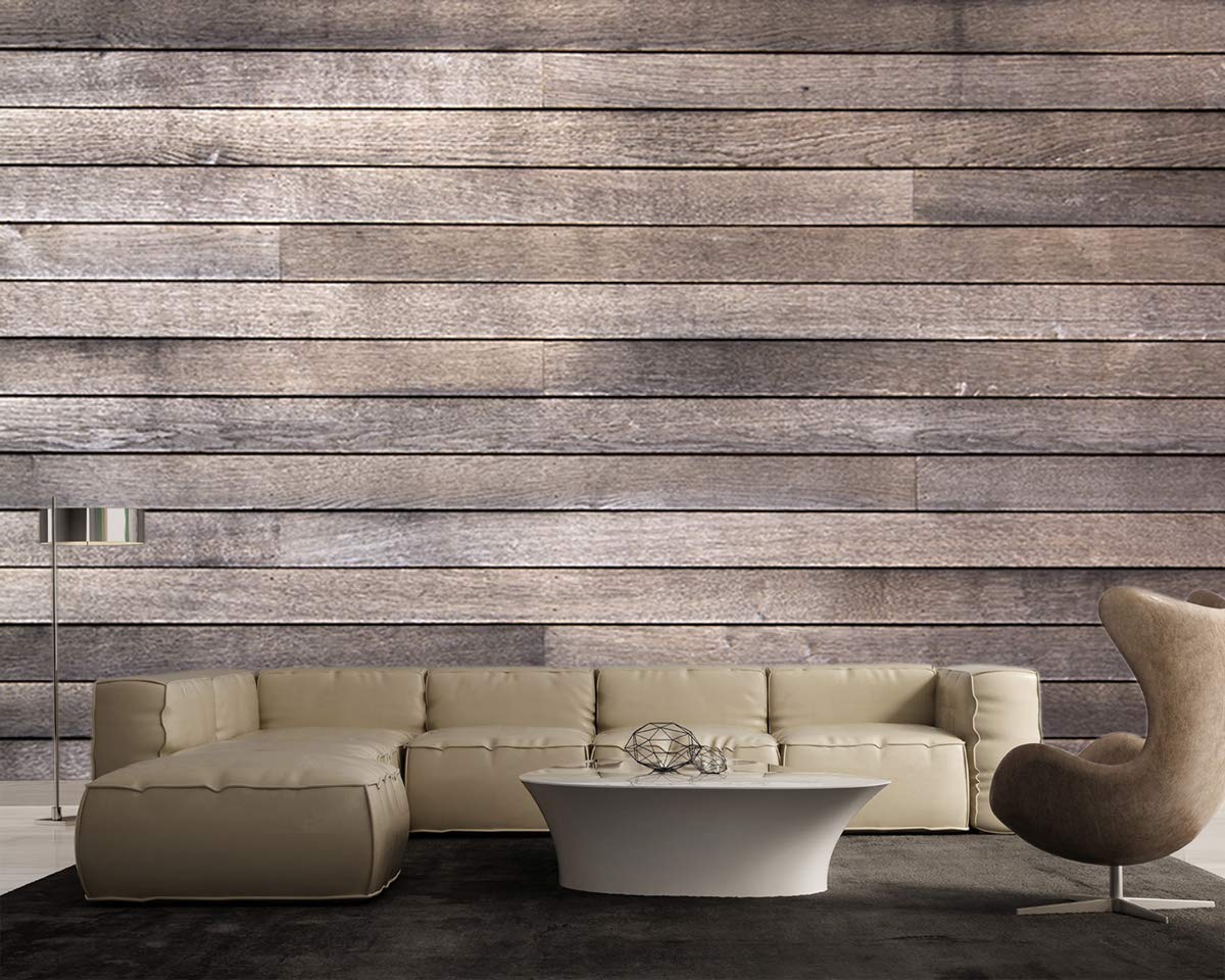 Picture Sensations® Wood Plank Texture Self-Adhesive Vinyl Wallpaper - Peel & Stick Fabric Wall Decal (48x36 inches) - Perfect for Living Room, Bedroom & Office Decor