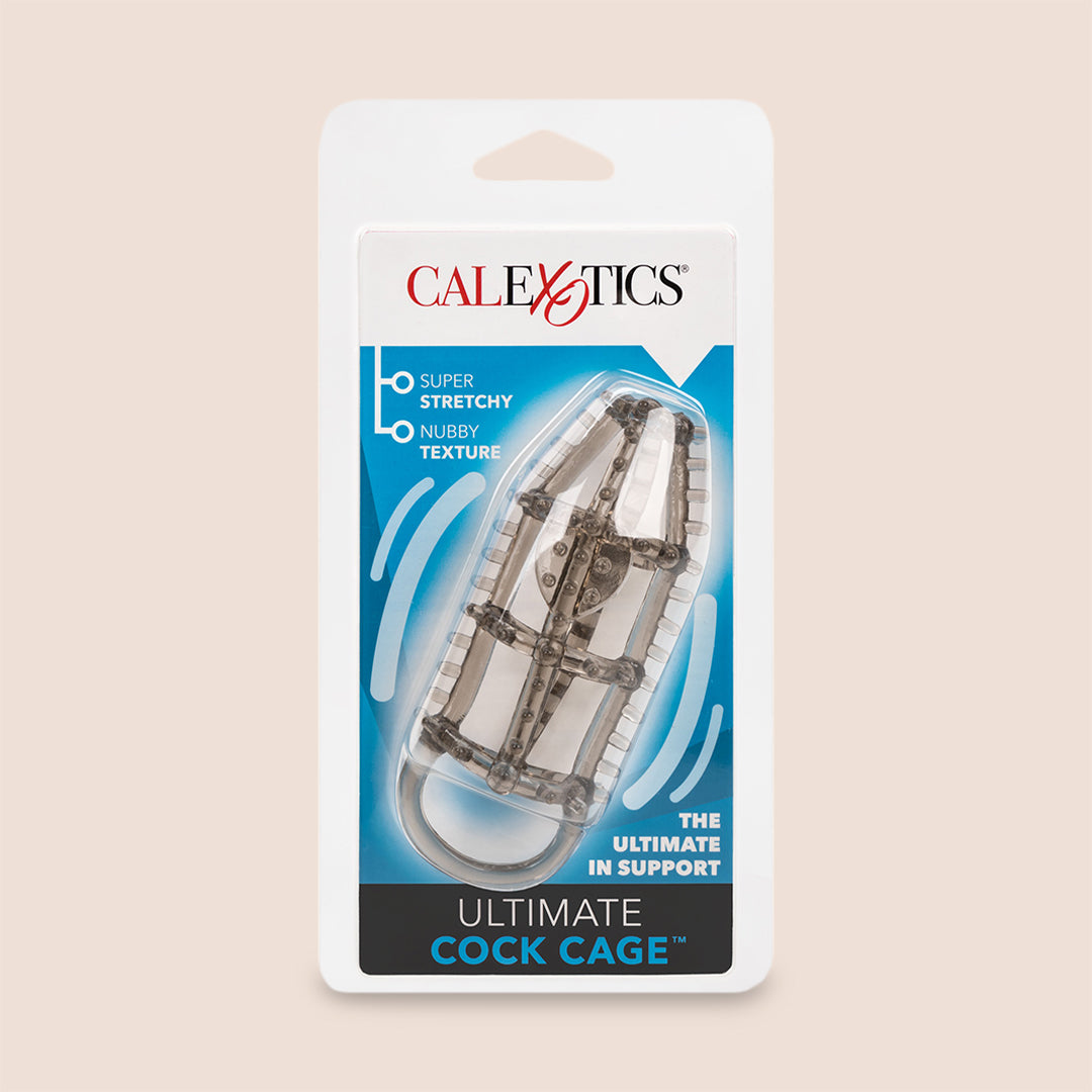 CalExotics Ultimate Cock Cage with Textured Exterior - Comfortable & Secure Male Chastity Device for Long-Term Wear - Perfect for BDSM, Couples Play & Tease Control