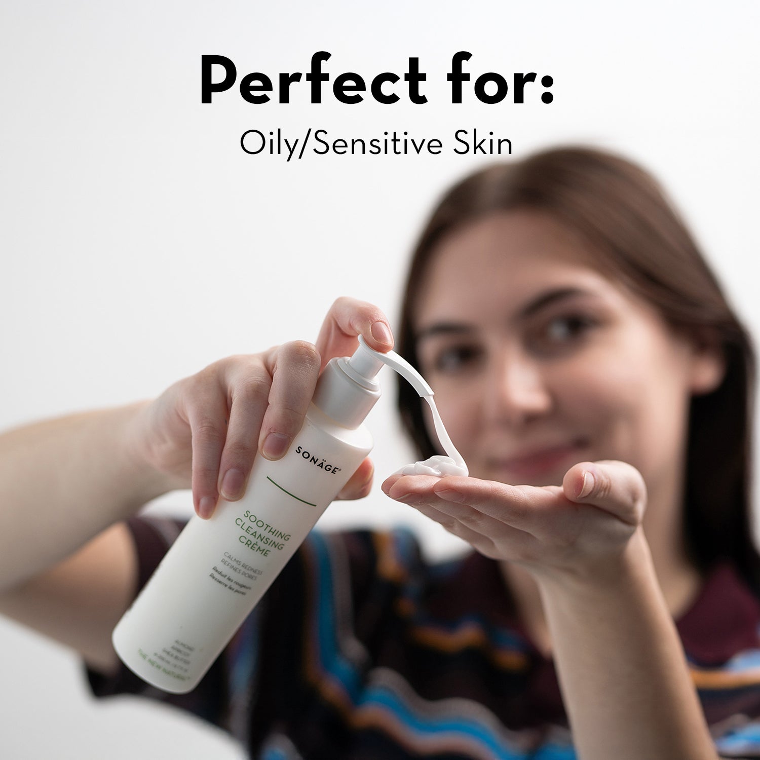 Soothing Cleansing Cream for Sensitive Skin - Gentle Face Wash & Makeup Remover - Hydrating & Nourishing Daily Skincare - Perfect for Morning & Night Routine