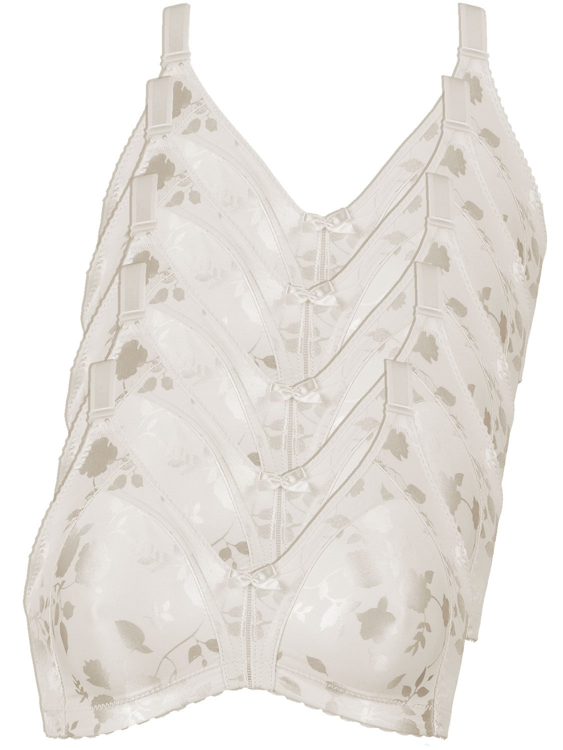 Naturana Women's Non-Wired Minimizer Bras - Pack of 5 (Style 5363) | Comfortable Full Coverage Support for Everyday Wear & Work