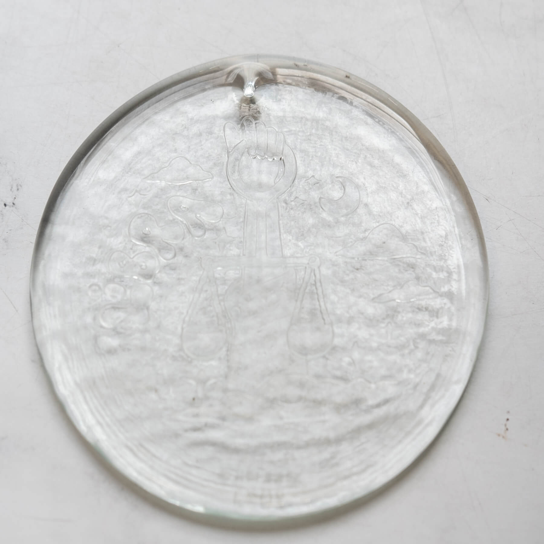 Liz Pavlovic 6-Inch 'Libra' Sundisc Crystal - Zodiac Decor, Healing Stone, Spiritual Gift for Home & Meditation Space
