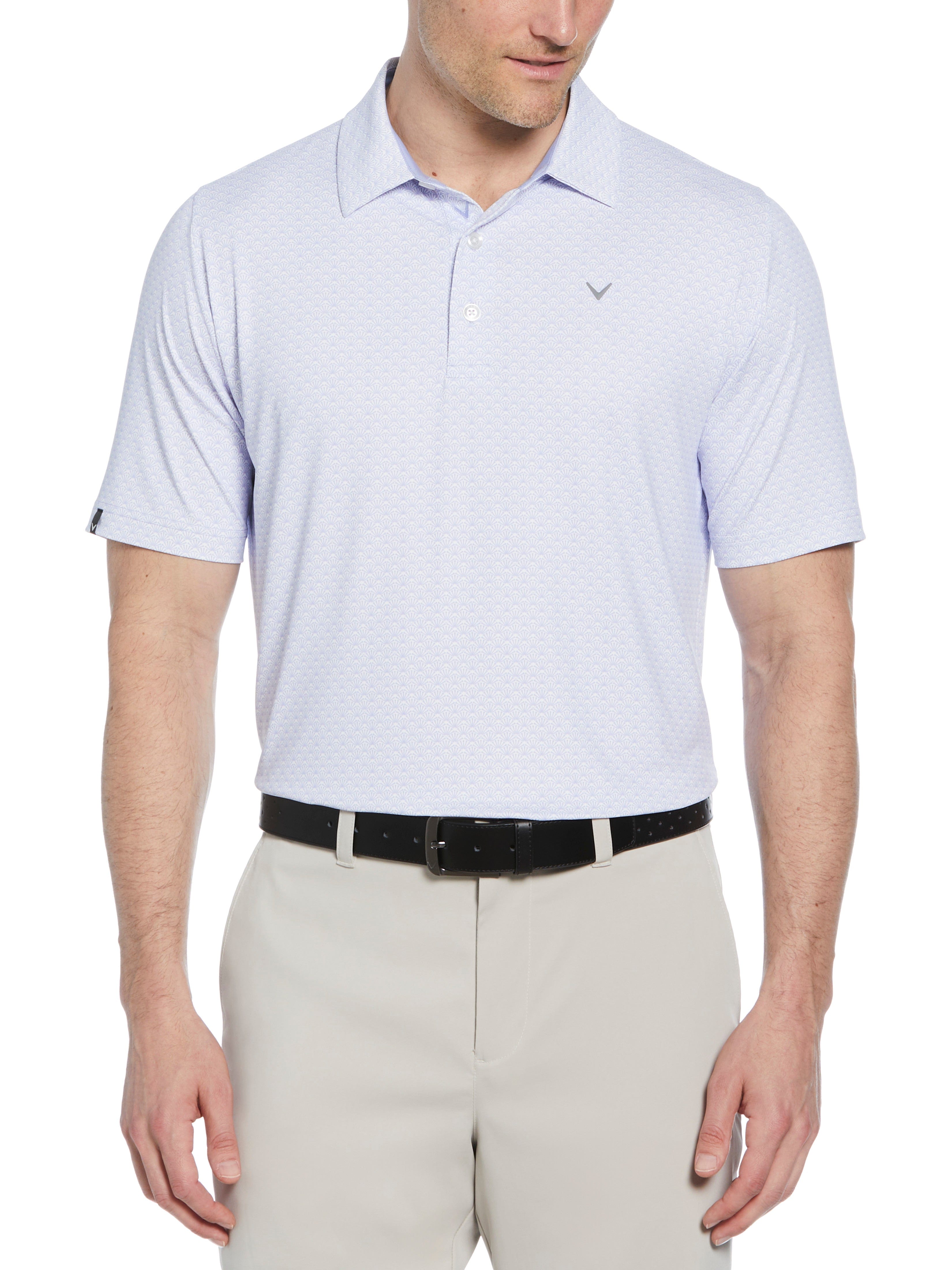 Men's Stylish Golf Polo Shirt with Trademark Print - Breathable & Comfortable for Golf, Casual Wear & Outdoor Activities