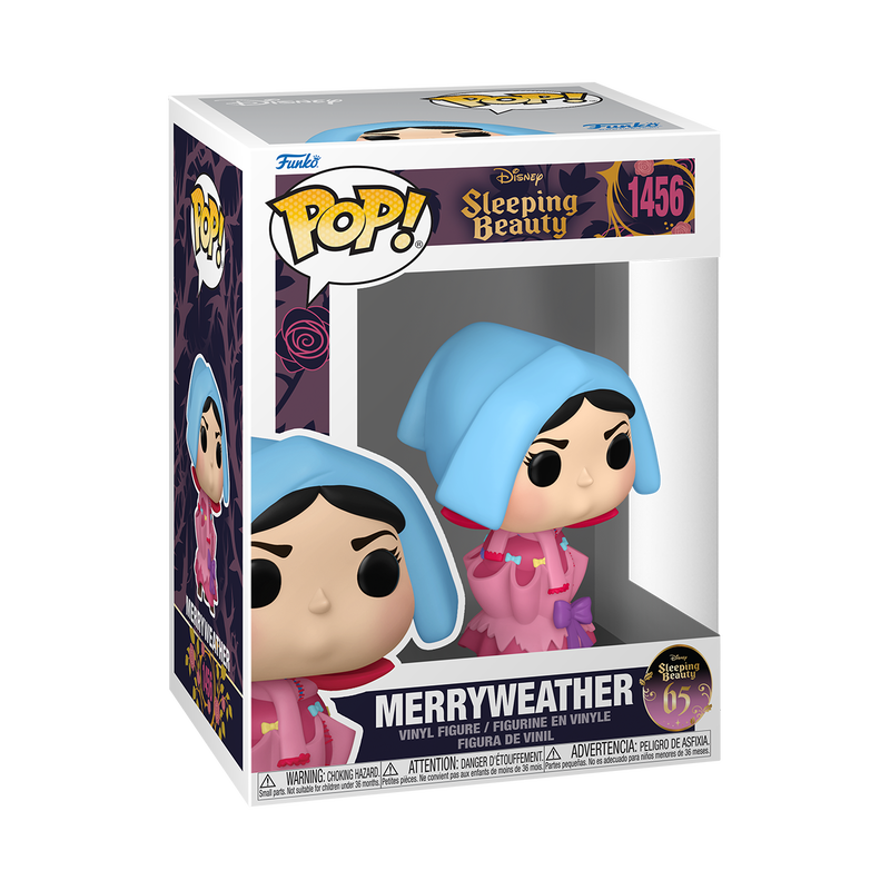 Merryweather Funko Pop Sleeping Beauty Figure #1456 with Protector Case - Collectible Disney Princess Toy for Display & Gifts