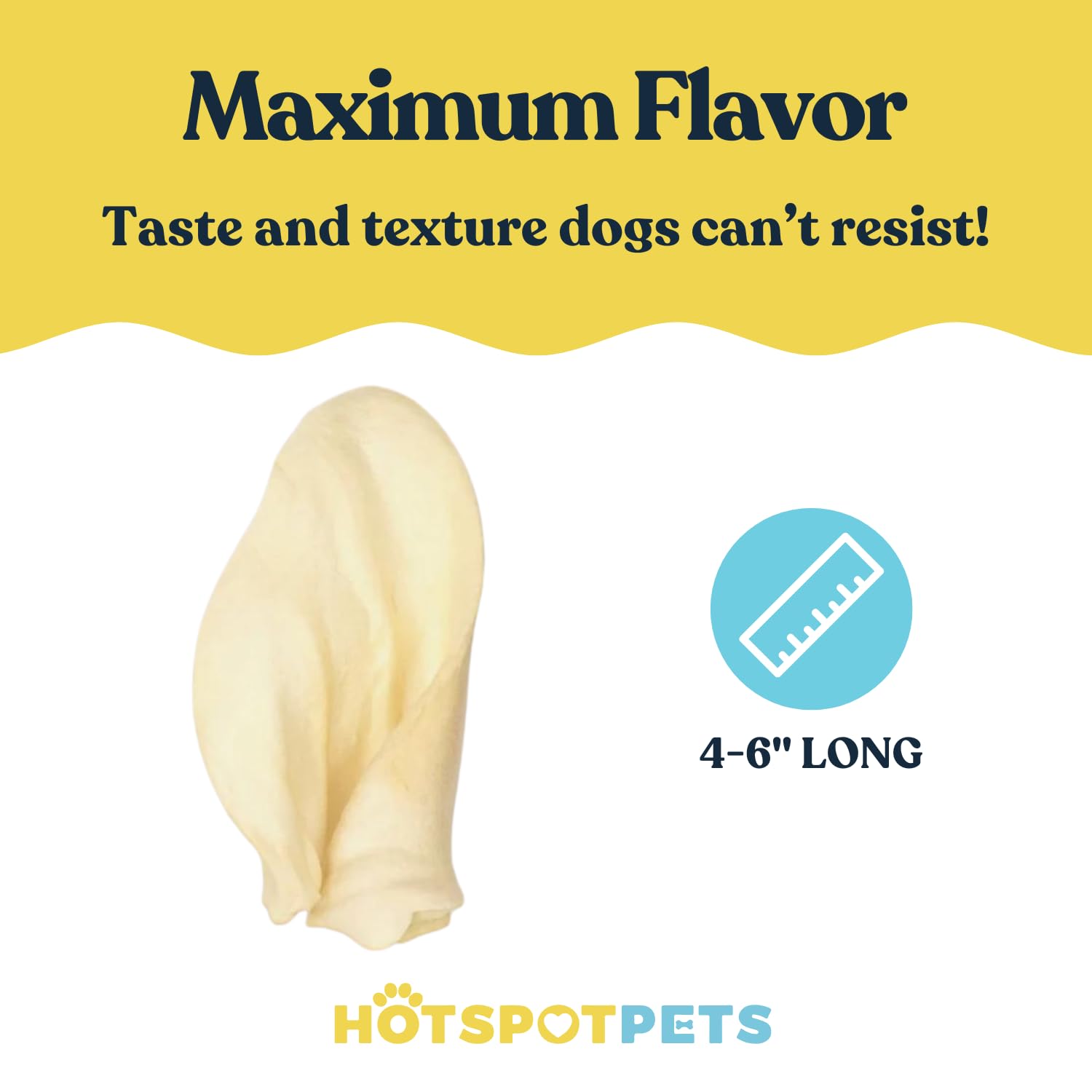 All-Natural Beef Cow Ears Dog Chews (10 Pack) - Long-Lasting, Low Odor, Single Ingredient Dental Treat for Healthy Teeth & Gums - Perfect for Small, Medium & Large Dogs - Great for Training, Teething & Anxiety Relief