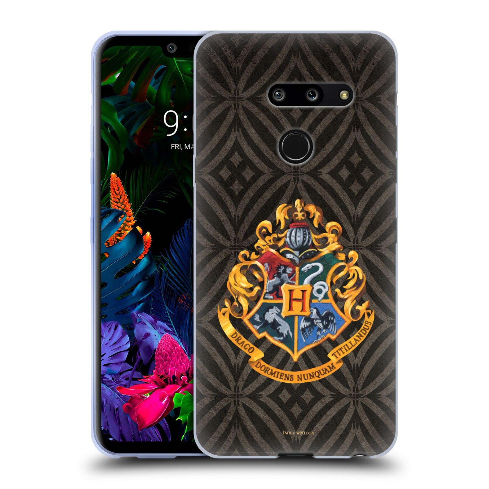 Head Case Designs Harry Potter Hogwarts Crest Prisoner of Azkaban Soft Gel Phone Case for LG G8 ThinQ - Protective Cover for School, Work, and Everyday Use