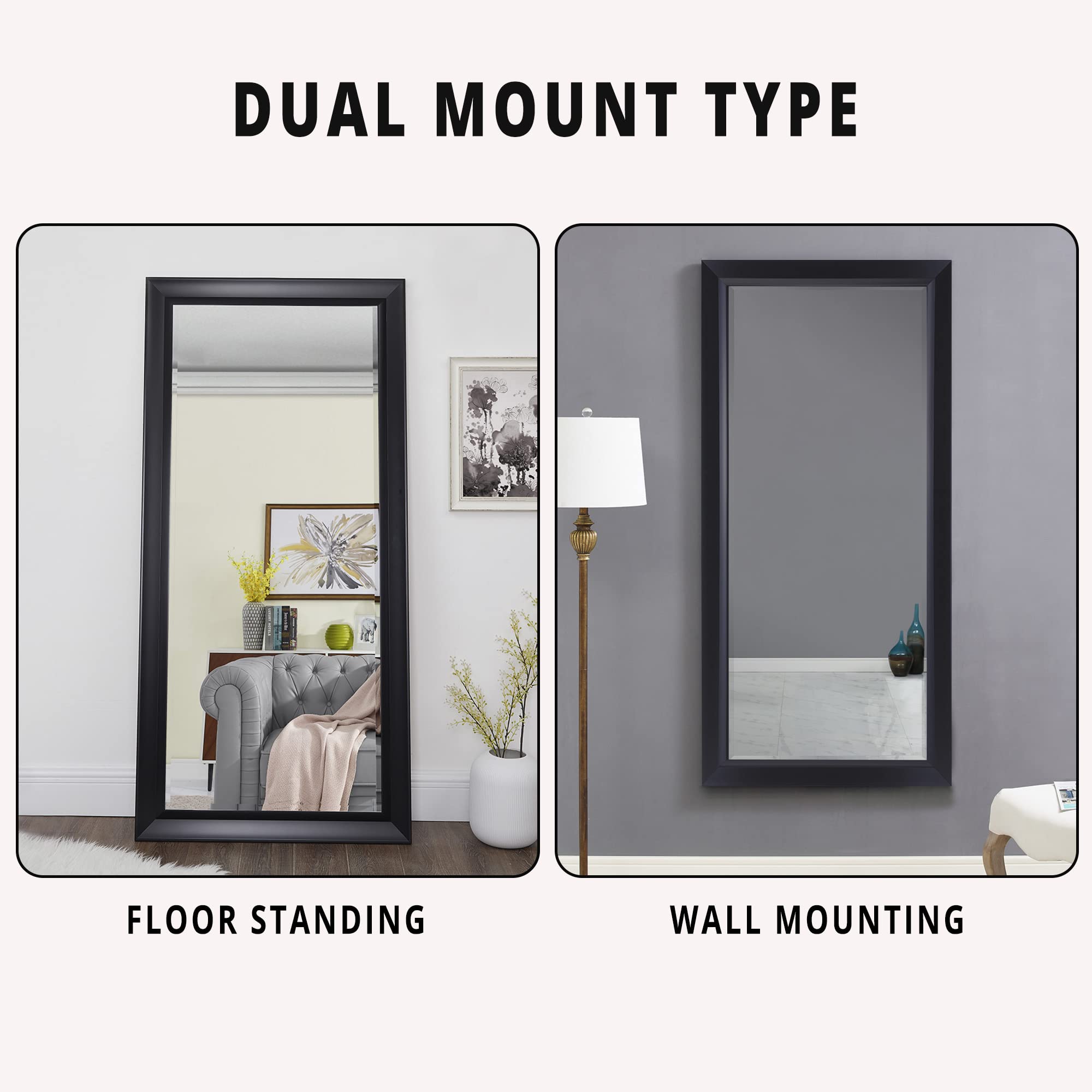 Extra Large Full Length Floor Mirror - 72