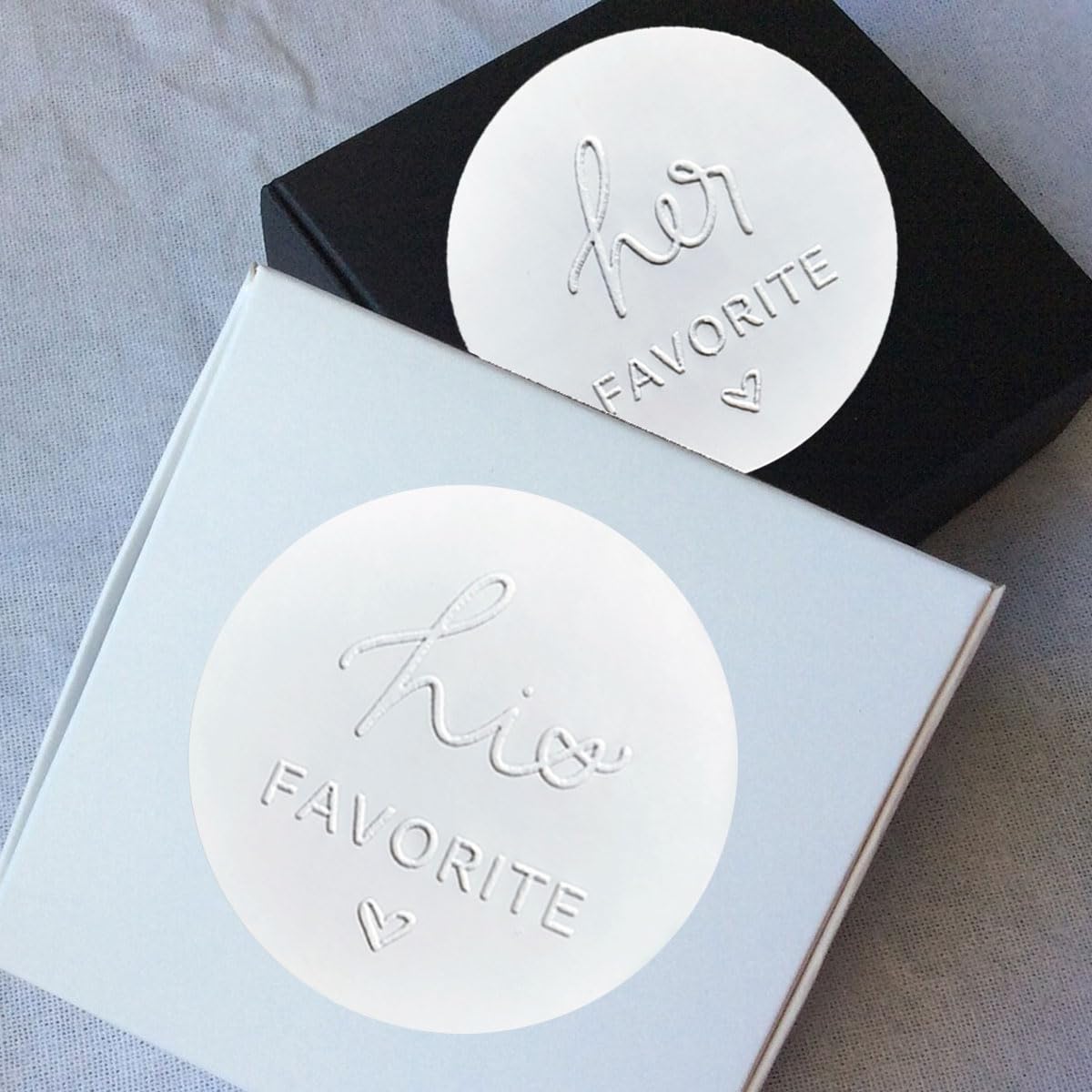 60pcs His & Her Wedding Favor Stickers - Premium Embossed Candy Bag Seals for Bridal Showers, Receptions & Party Decorations (60 His + 60 Her) - Perfect for DIY Wedding Favors, Candy Wraps & Gift Packaging
