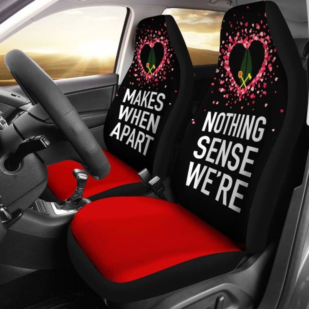 Alo Wallis and Futuna Car Seat Covers - Valentine's Day Couple Set of 2 - Waterproof & Universal Fit for Cars, SUVs, Trucks - Perfect Romantic Gift for Couples, Anniversaries, and Date Nights