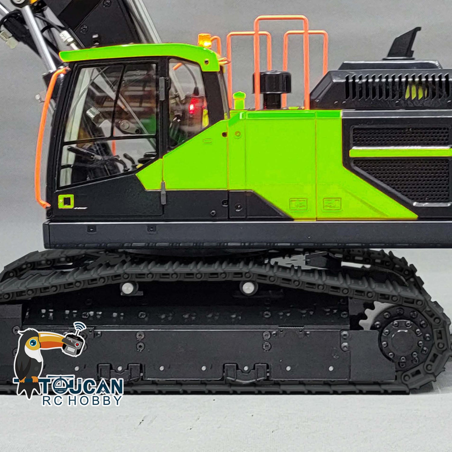 1:14 Scale MTMODEL EC380 Metal Hydraulic Tracked Excavator RC Construction Vehicle - 3 Arms Heavy Duty Digger Machine for Construction Site Simulation & RC Hobby Enthusiasts