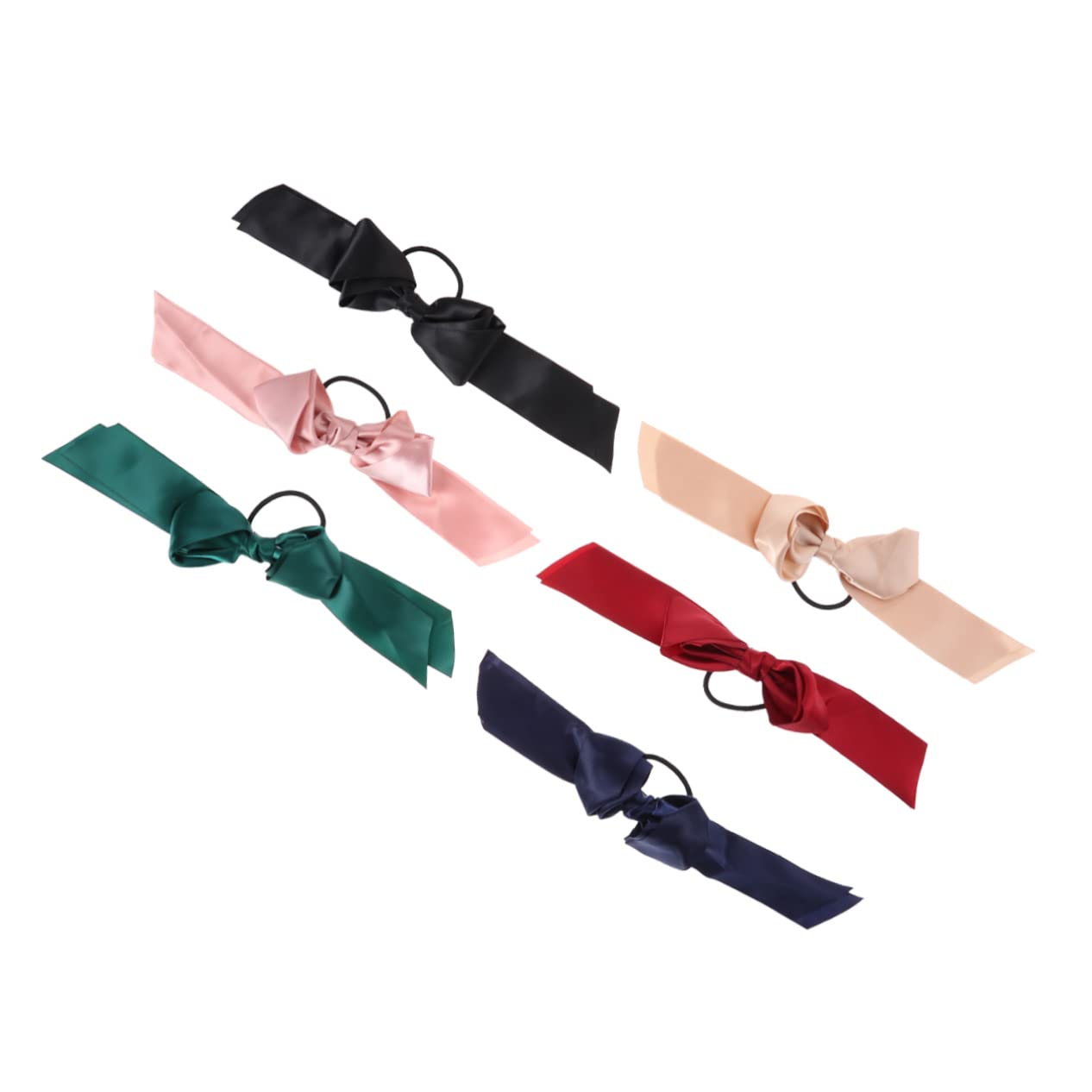 Mikinona 6 Pcs Hair Ties for Women & Girls - Fashion Ribbon Hair Bands for Ponytail & Braids