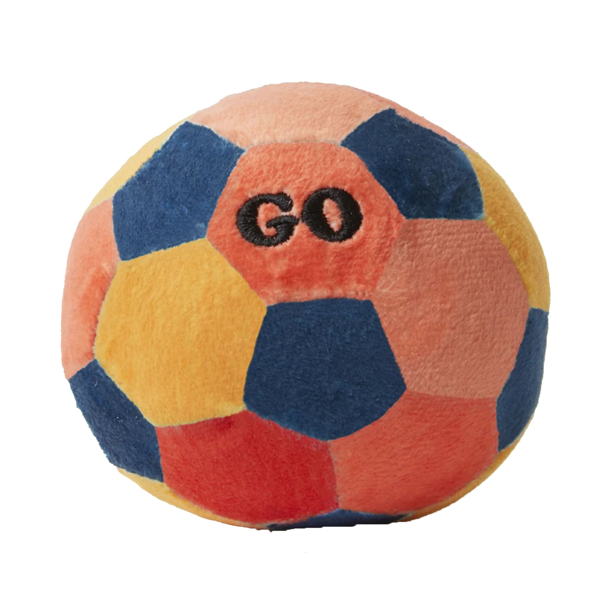 Jax & Bones Plush Soccer Ball Toy - Soft Stuffed Animal Toy for Dogs, Puppies & Pets - Perfect for Fetch, Cuddling & Playtime (Soccer Ball Design)