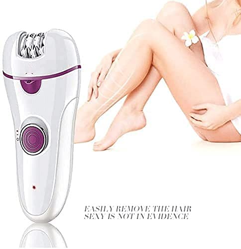 3-in-1 Rechargeable Women's Epilator & Shaver - Painless Hair Removal for Bikini Line, Underarms, Arms & Legs | Perfect for Travel, Gym & Smooth Skin at Home