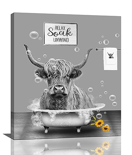 Highland Cow Bathroom