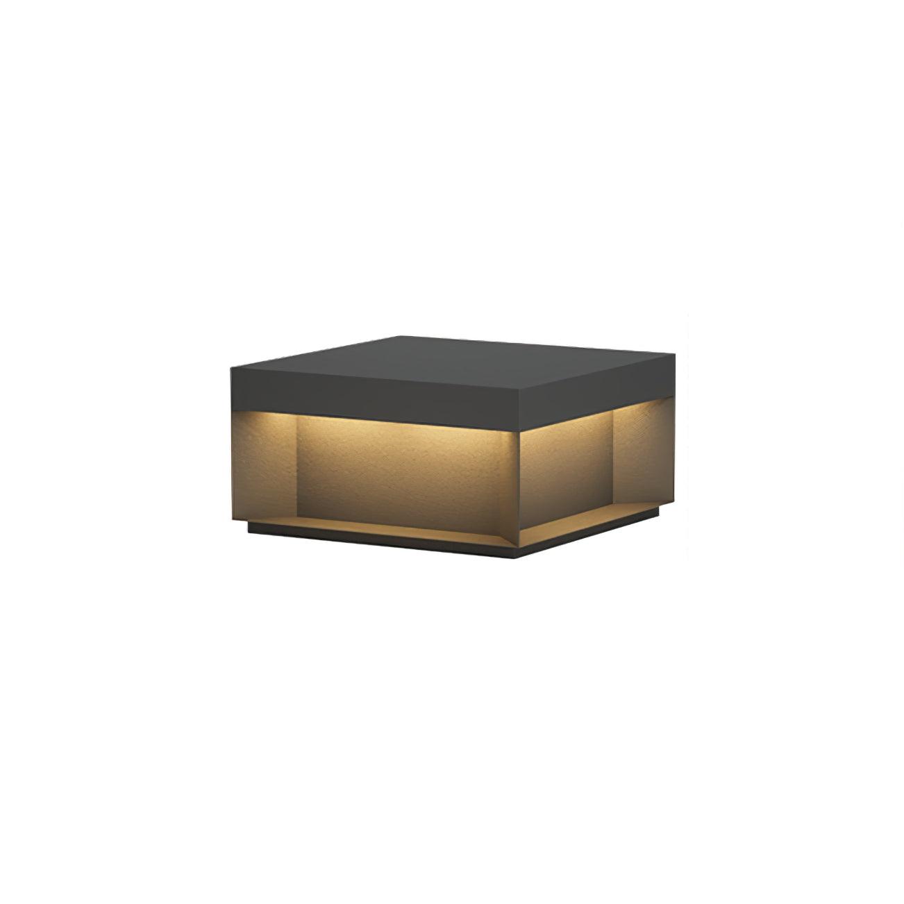 Black Box Outdoor Post Light - Durable Weatherproof LED Exterior Light for Garden, Patio, and Driveway Lighting