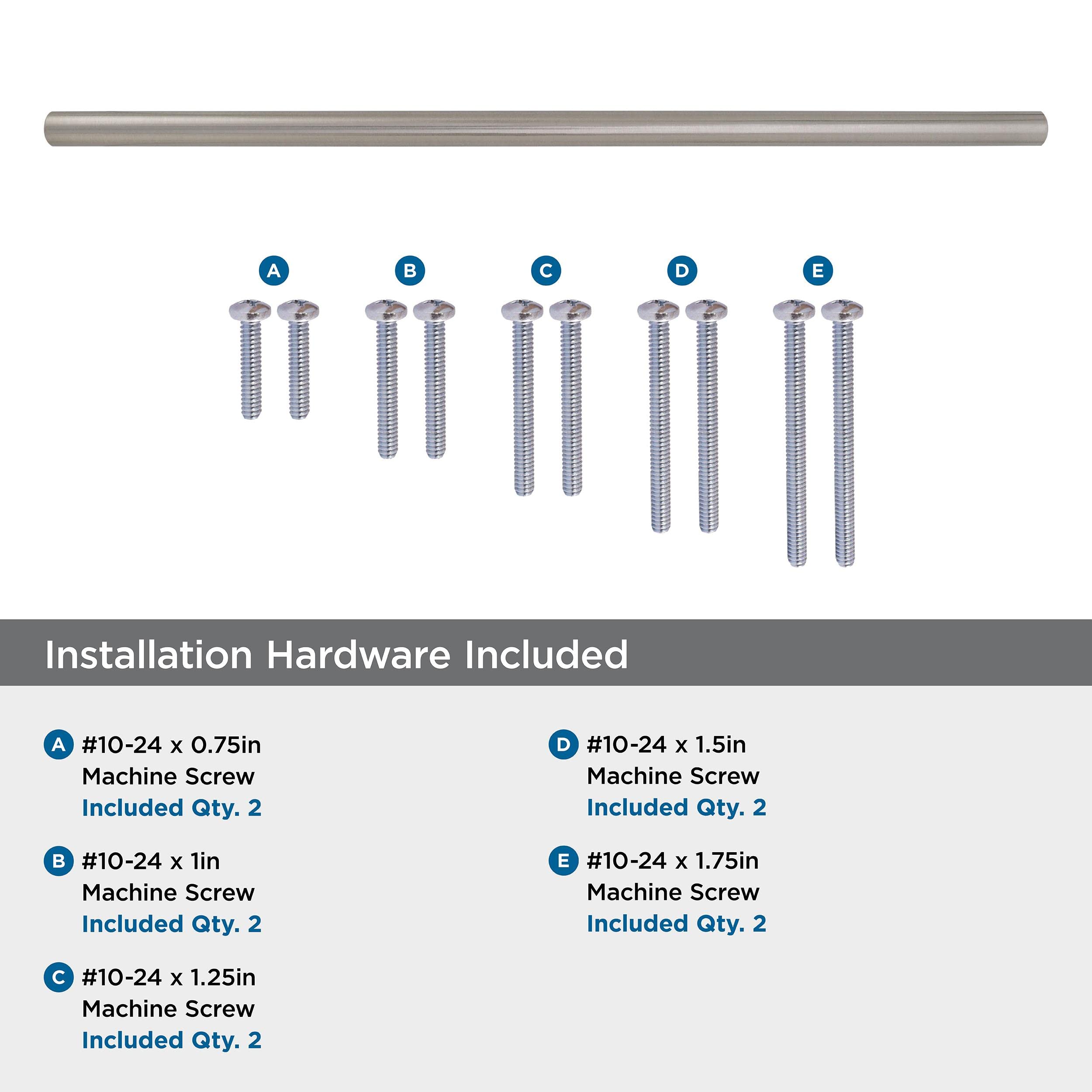 Amerock 18 Inch Stainless Steel Appliance Pull - 1 Pack Bar Pulls for Drawers & Cabinets | Durable Cabinet Hardware for Kitchen, Bathroom & Office Organization