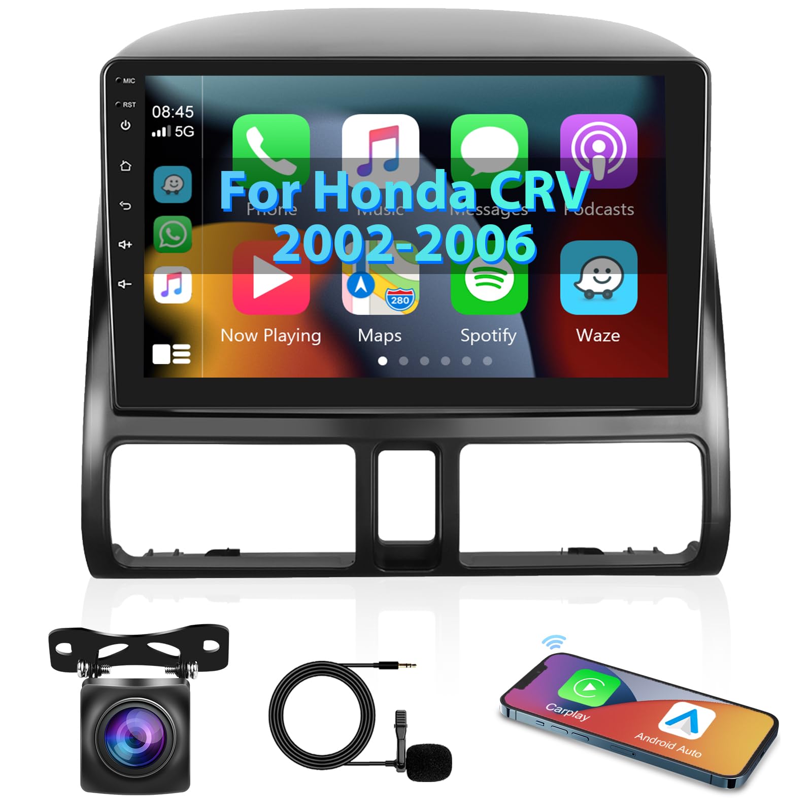 2002-2006 Honda CRV Android Car Stereo with Apple CarPlay & Android Auto - 9