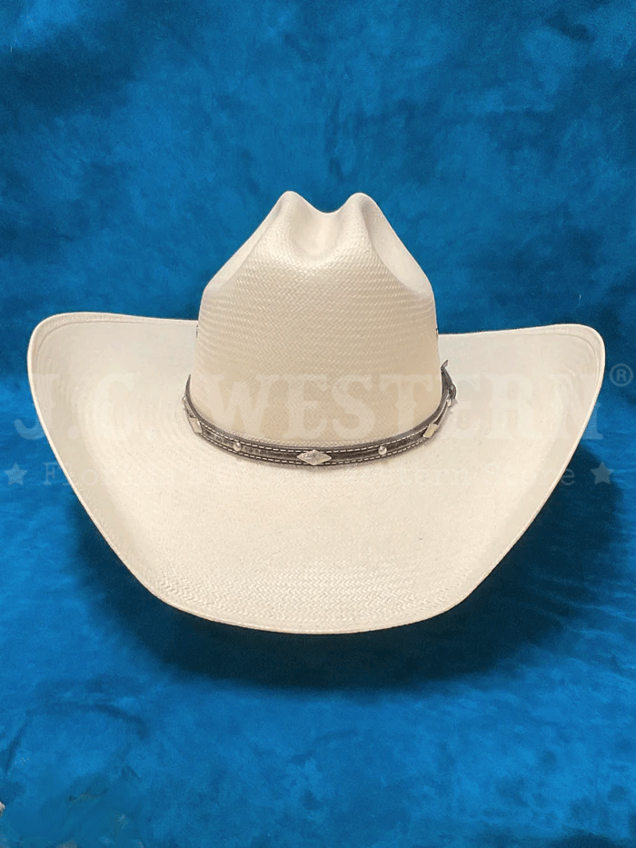 Larry Mahan MS2442BRNX44 10X Brindle Straw Cowboy Hat - 4.5 Inch Brim, Natural Color - Perfect for Western Rodeo, Outdoor Rancher & Country Music Festivals