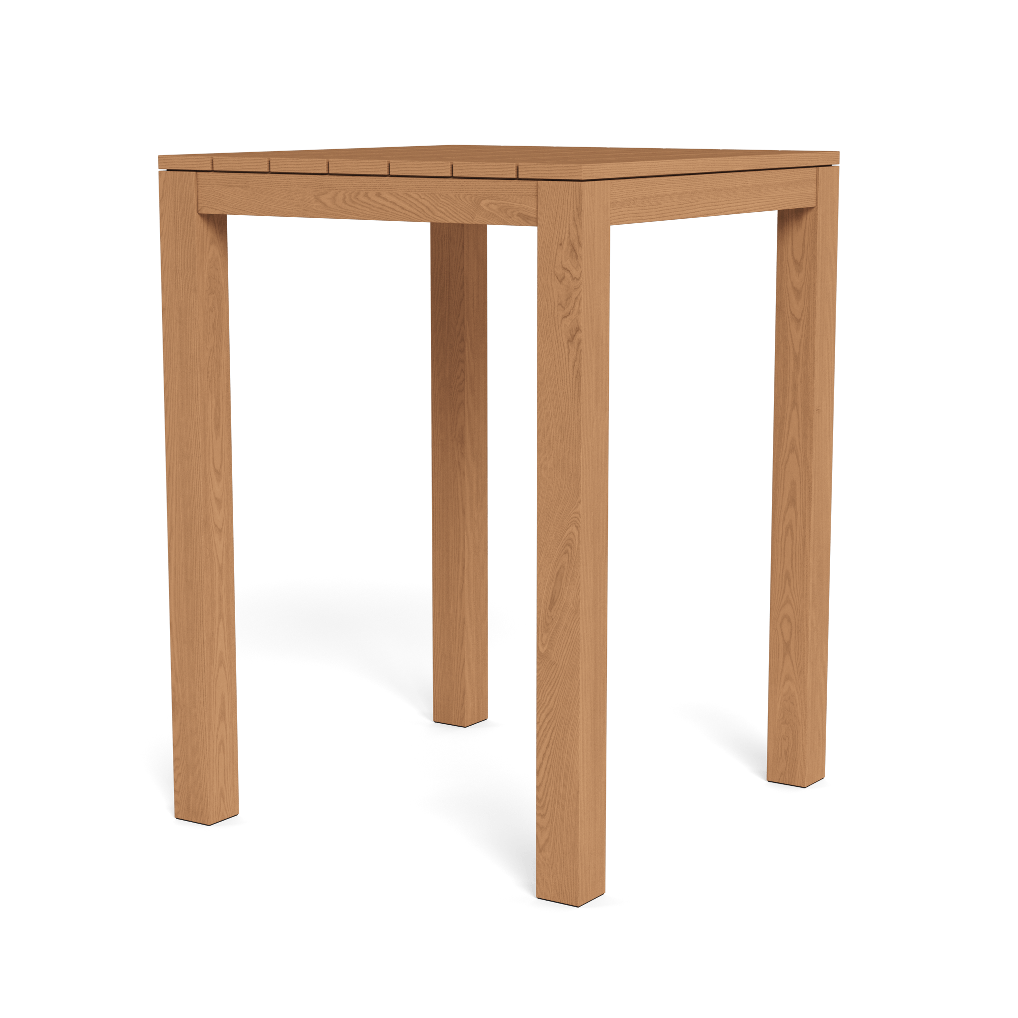 Pacific Teak Square Bar Table - Durable Outdoor & Indoor Dining Table for Patio, Deck, or Kitchen - Perfect for Entertaining & Relaxing