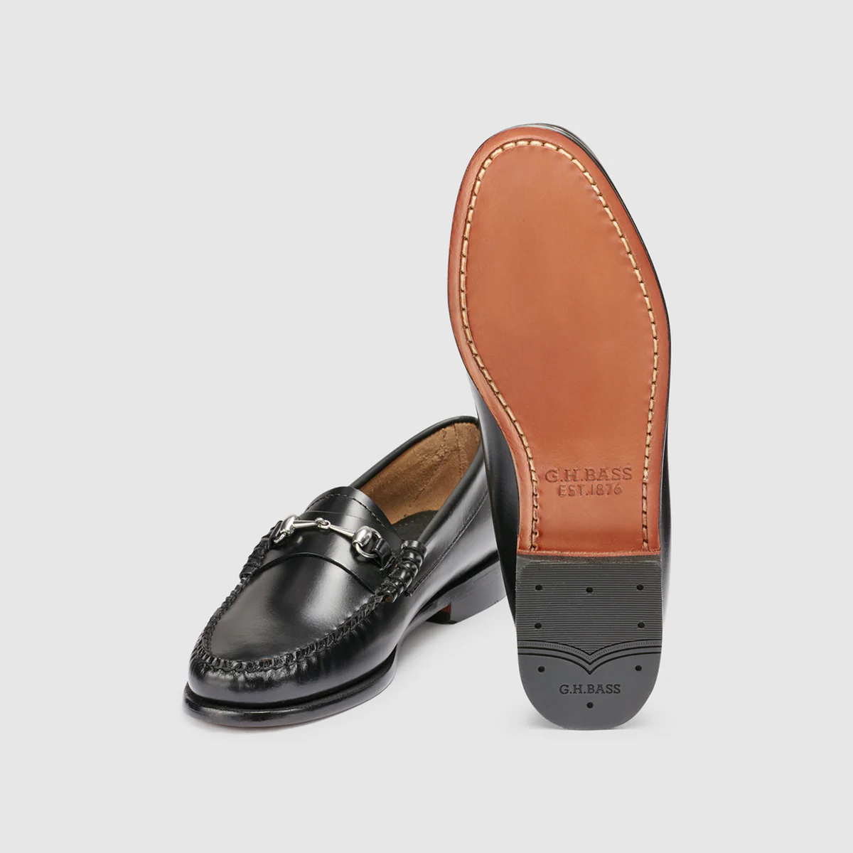 G.H. Bass Women's Lianna Bit Weejuns Loafers - Classic Black Leather Slip-On Shoes for Women | Comfortable & Stylish for Work, Office, and Casual Outings