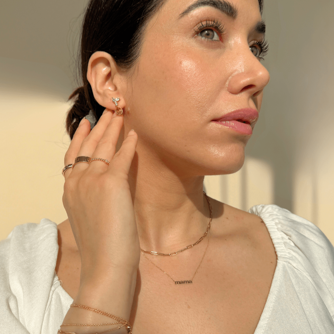 14k Solid Yellow Gold Mama Necklace - Elegant & Durable Mother's Jewelry Gift for Women - Perfect for Mother's Day, Birthday & Anniversary Celebrations