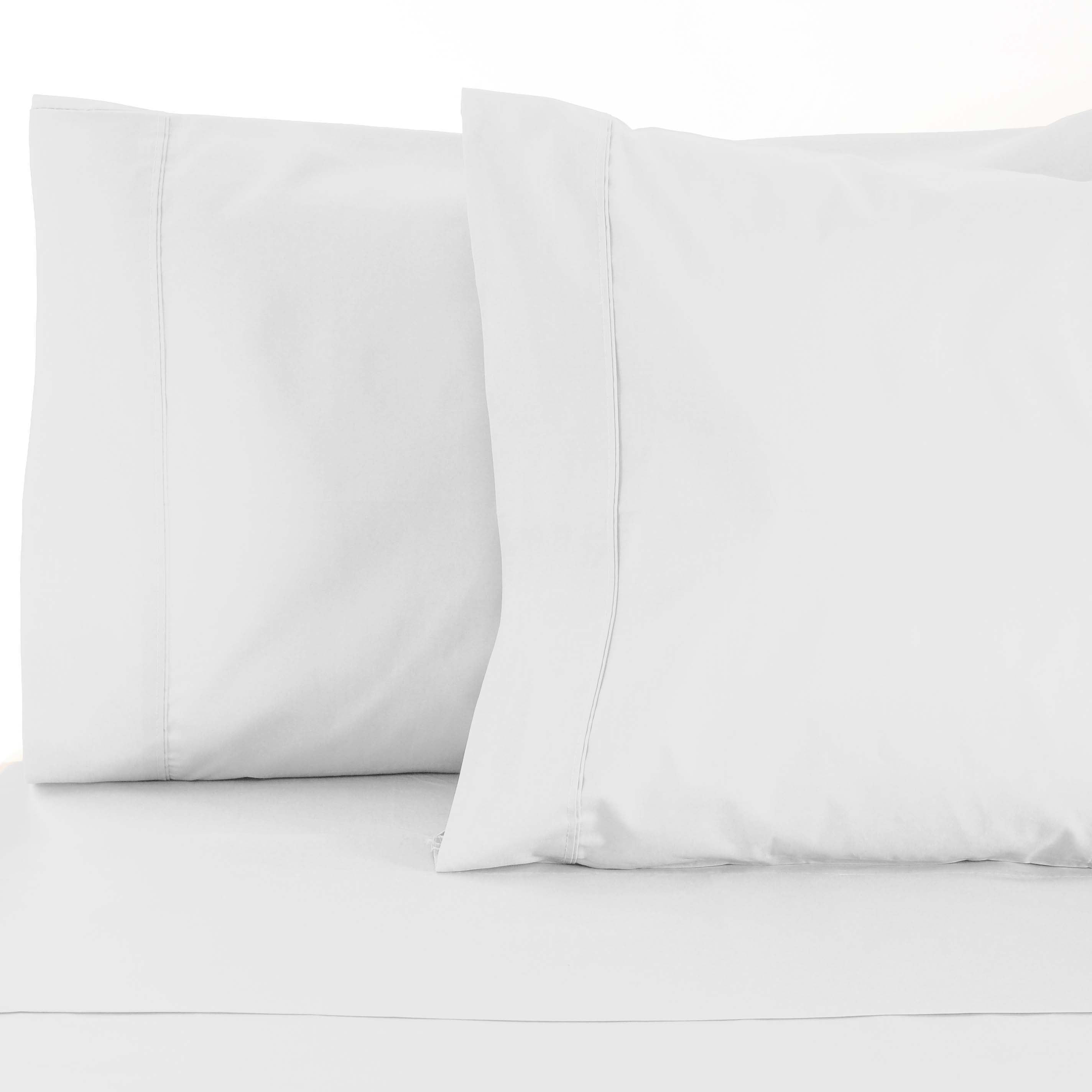 Premium 800 Thread Count Cotton Blend Pillowcases (Set of 2) - Ultra Soft & Breathable Bedding for Side Sleepers, Hotel Luxury Feel - Perfect for Master Bedroom, Guest Room & Travel Accessories